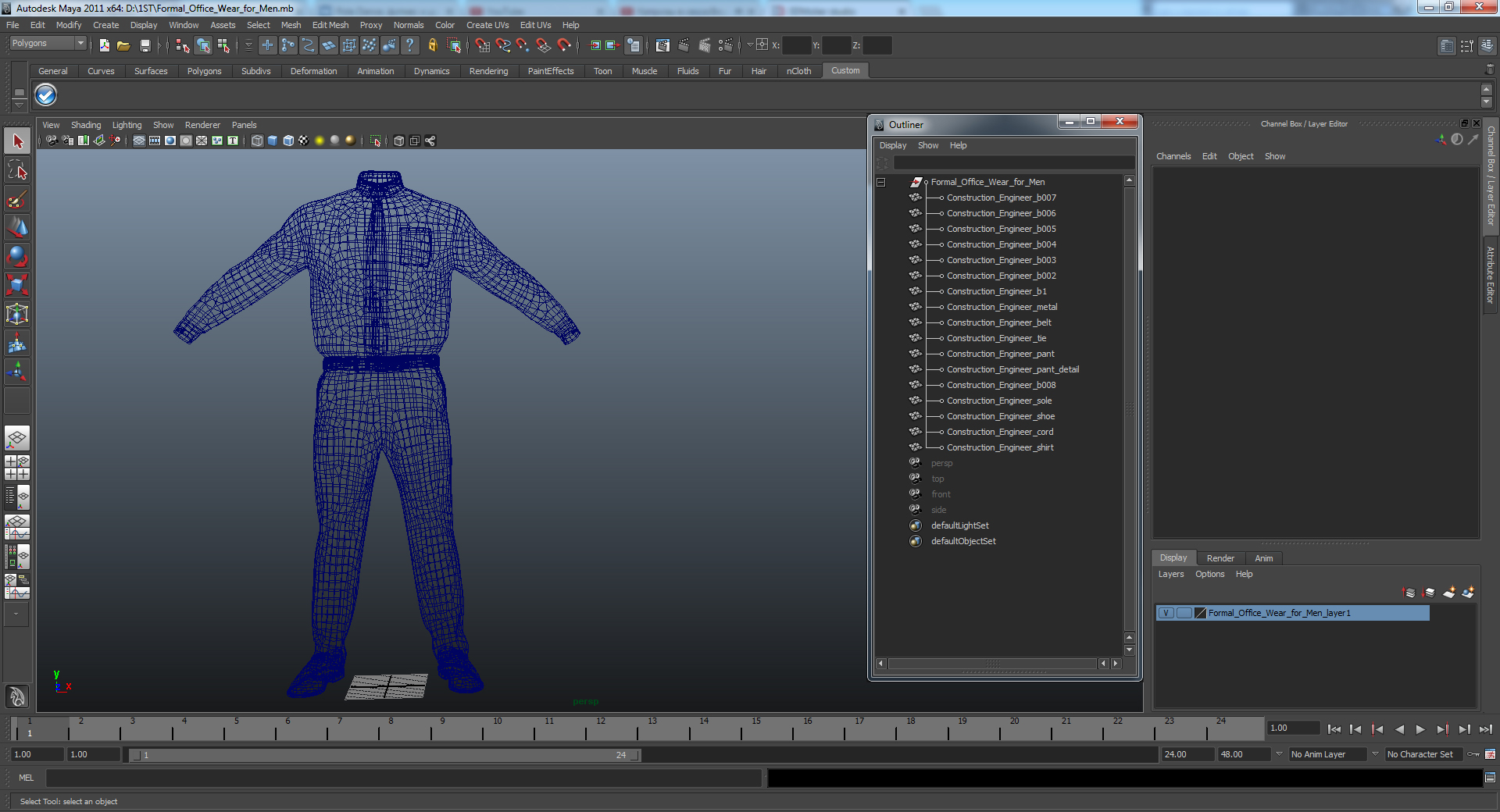 3D Formal Office Wear for Men
