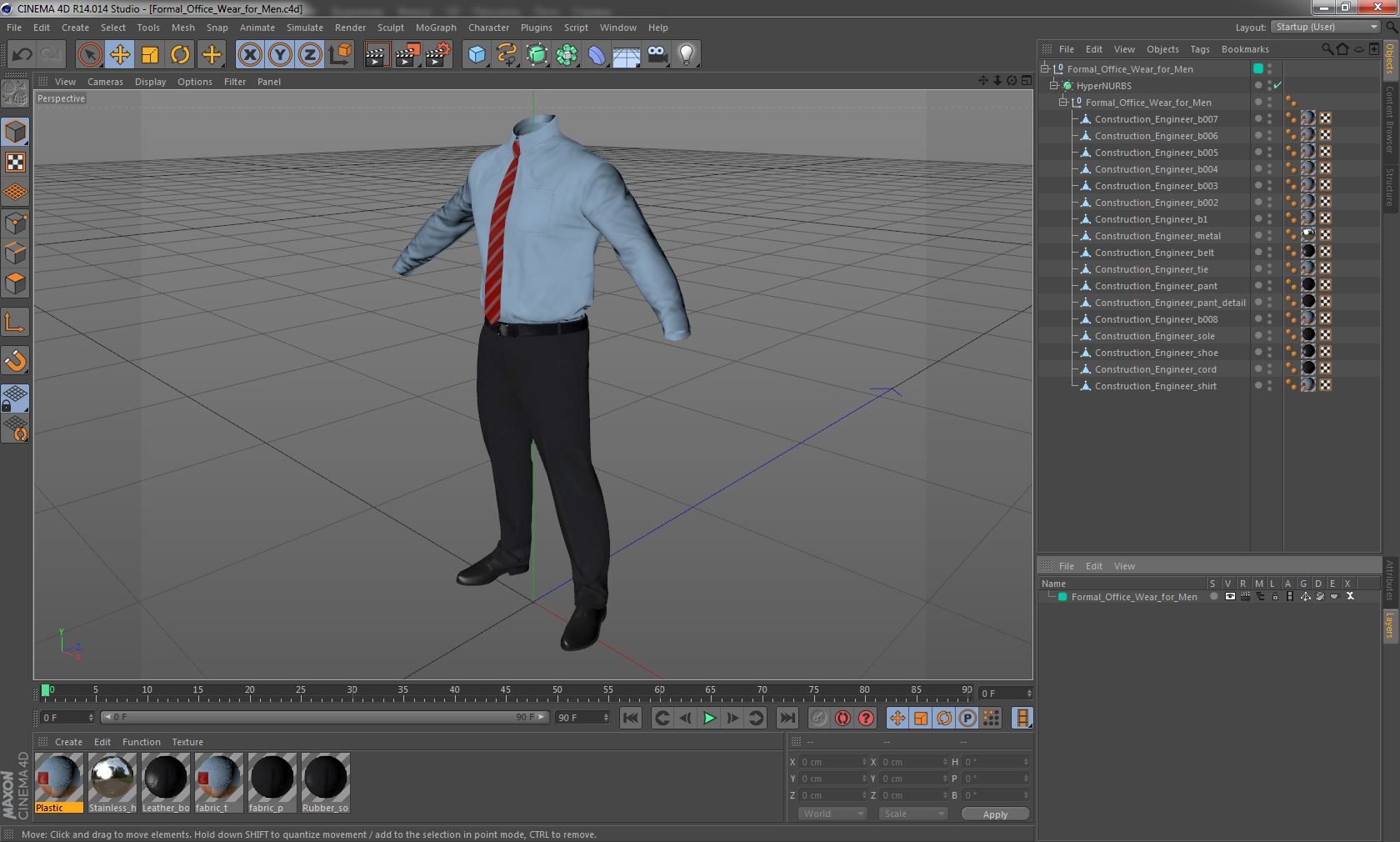 3D Formal Office Wear for Men