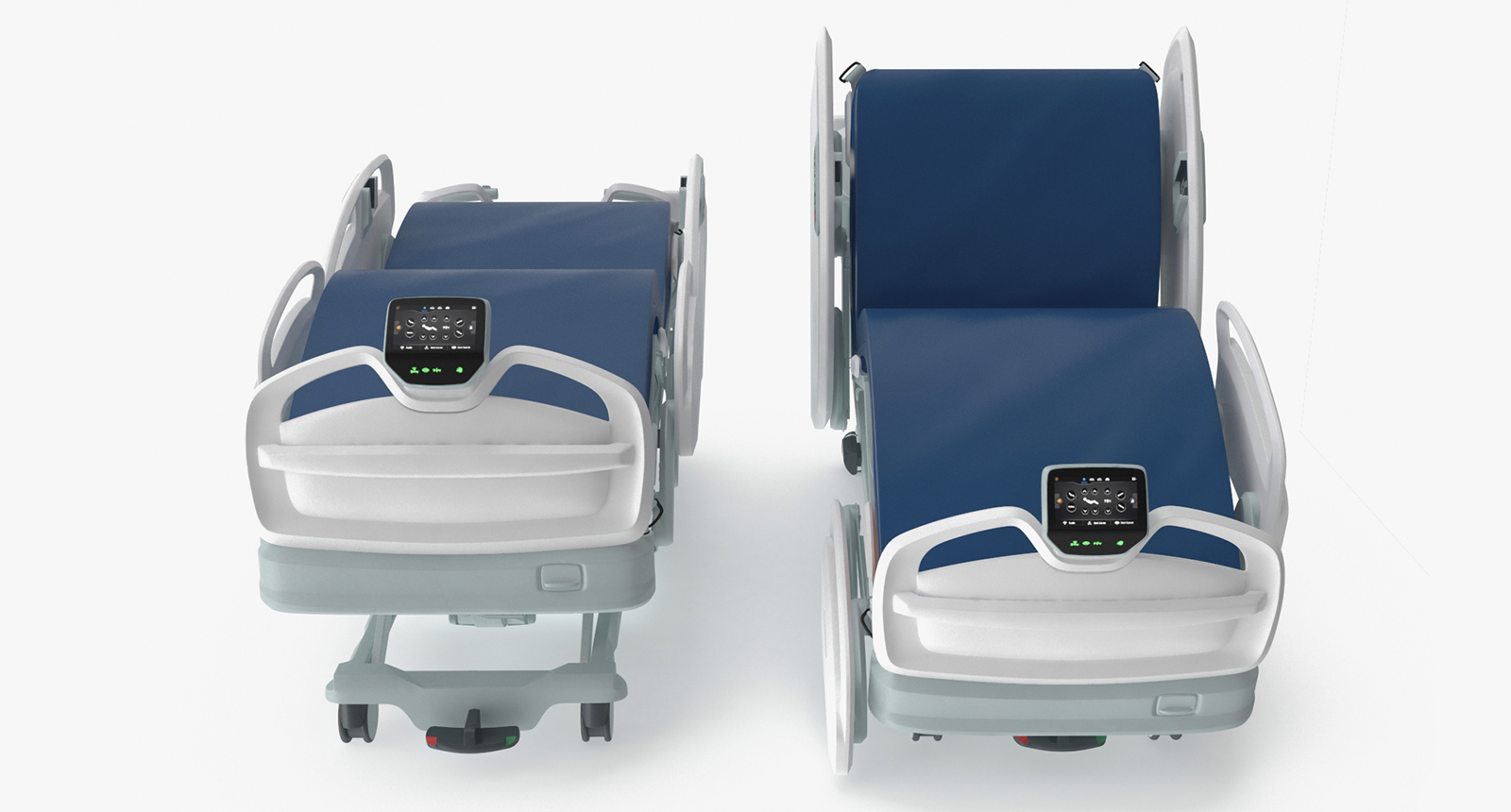 Smart Hospital Bed Rigged for Maya 3D model