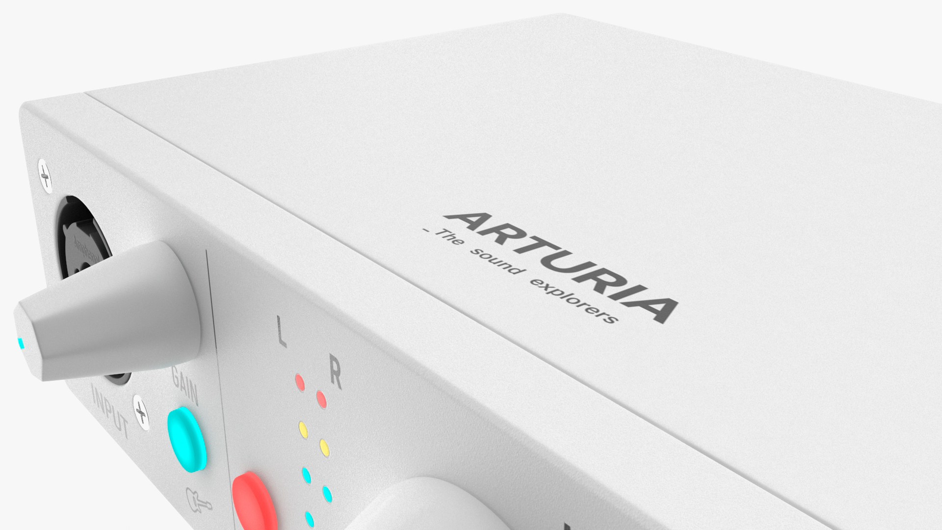 Compact Audio USB Interface Arturia MiniFuse 1 White 3D