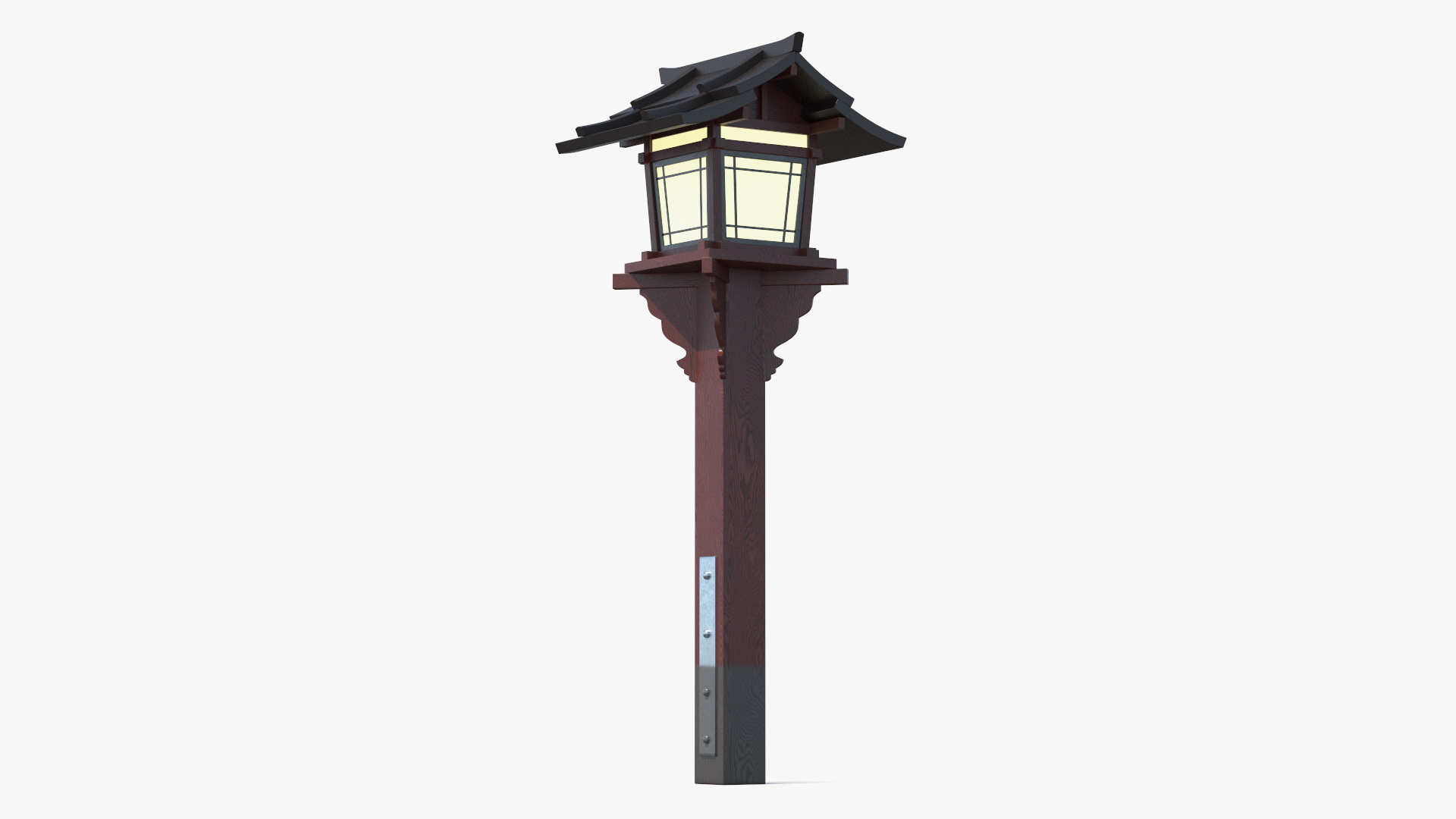 3D model Japanese Street Lamp