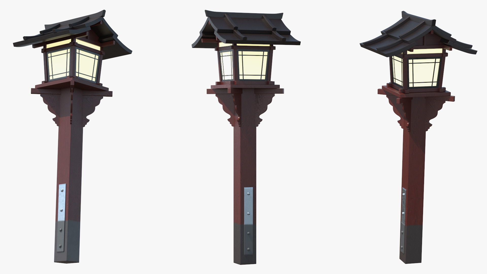 3D model Japanese Street Lamp