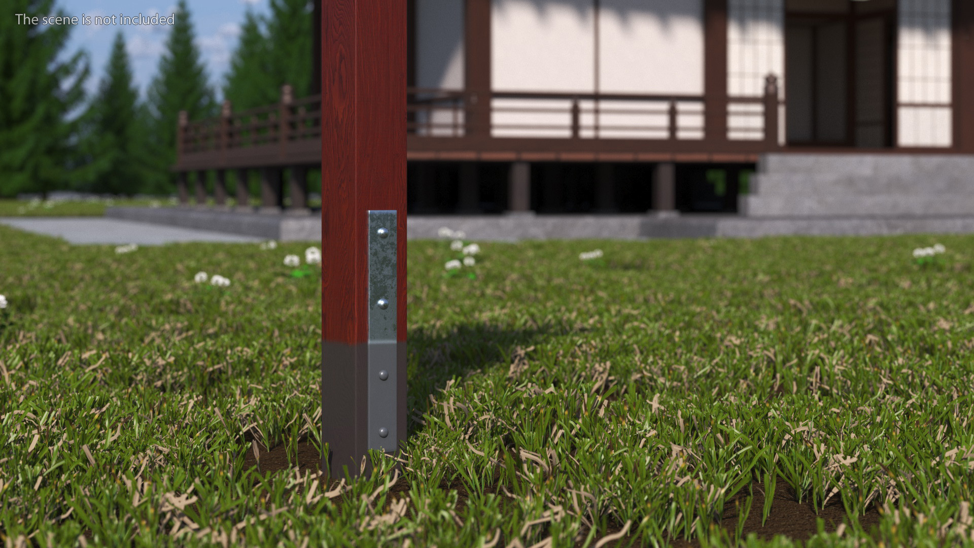 3D model Japanese Street Lamp