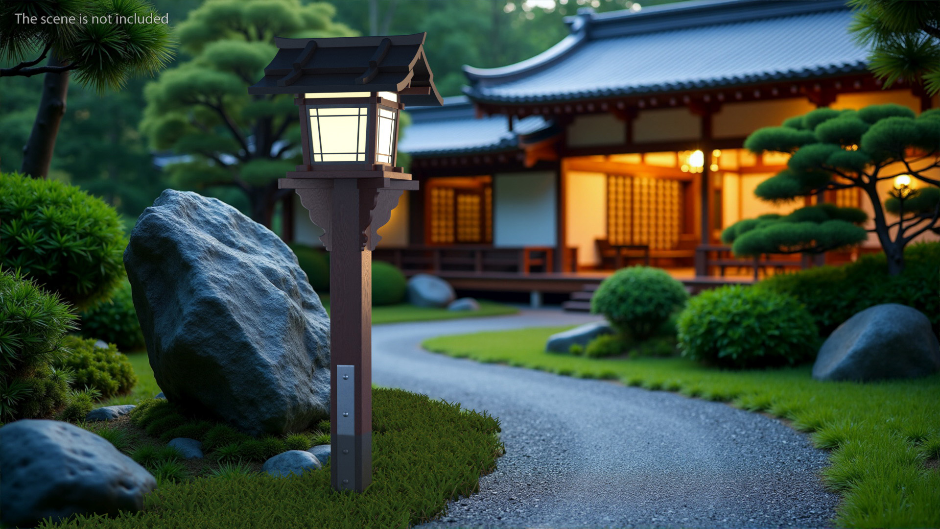 3D model Japanese Street Lamp