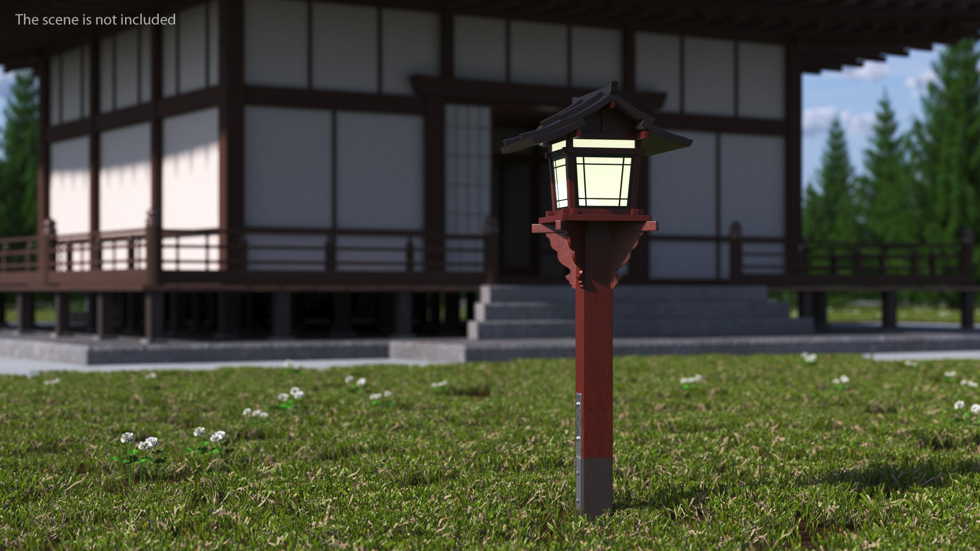 3D model Japanese Street Lamp