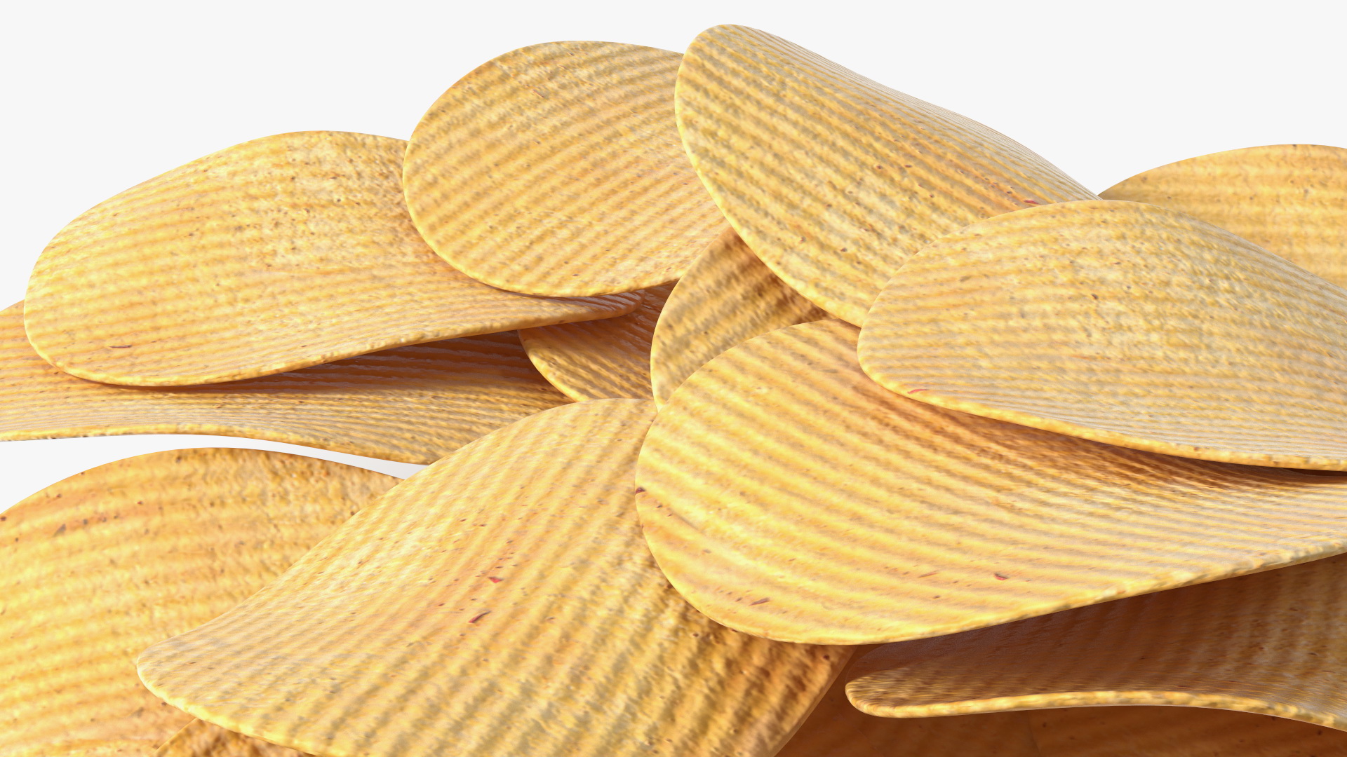 3D model Group of Corrugated Chips
