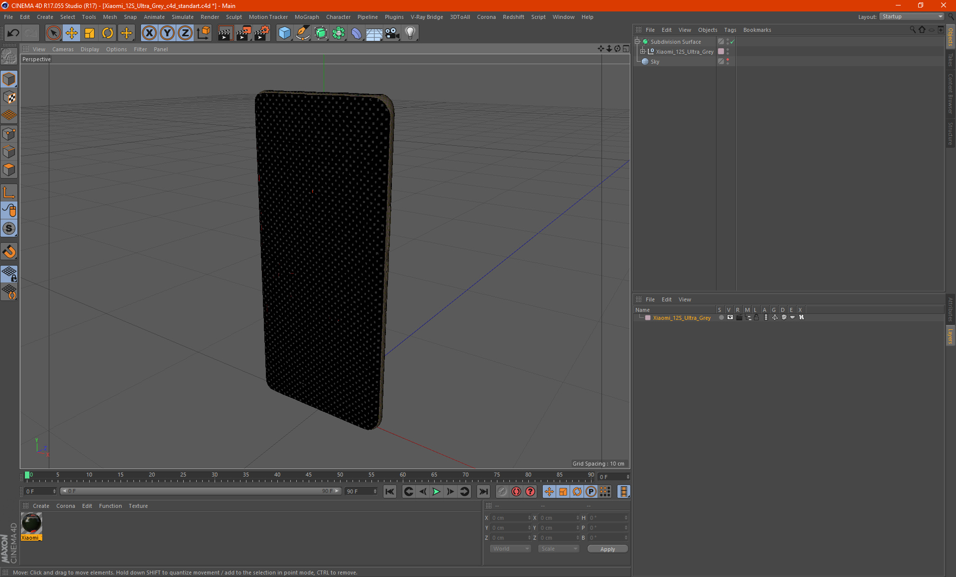 3D Xiaomi 12S Ultra Grey