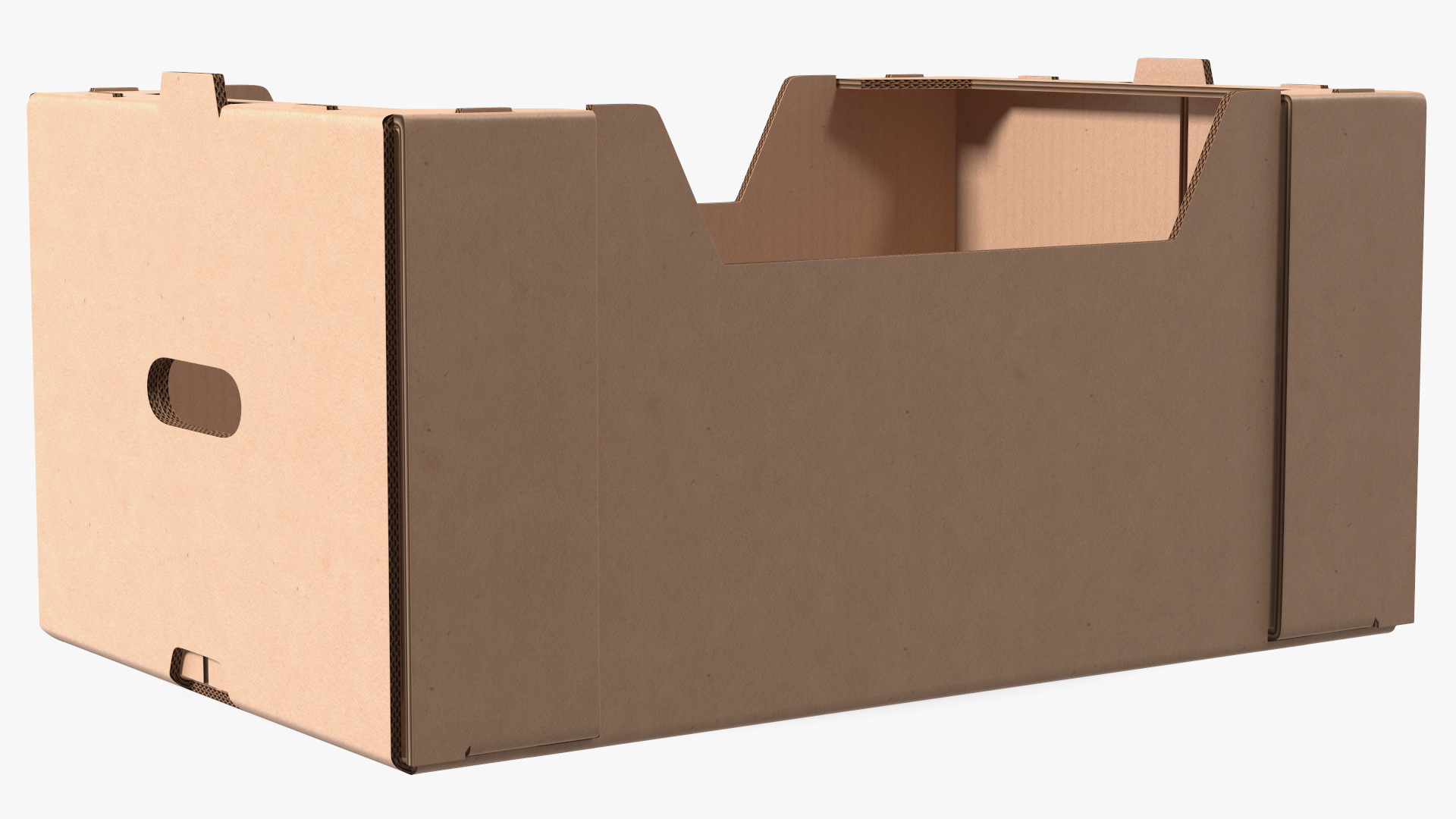 Fruit and Vegetables Packaging Cardboard Tray Box 3D model