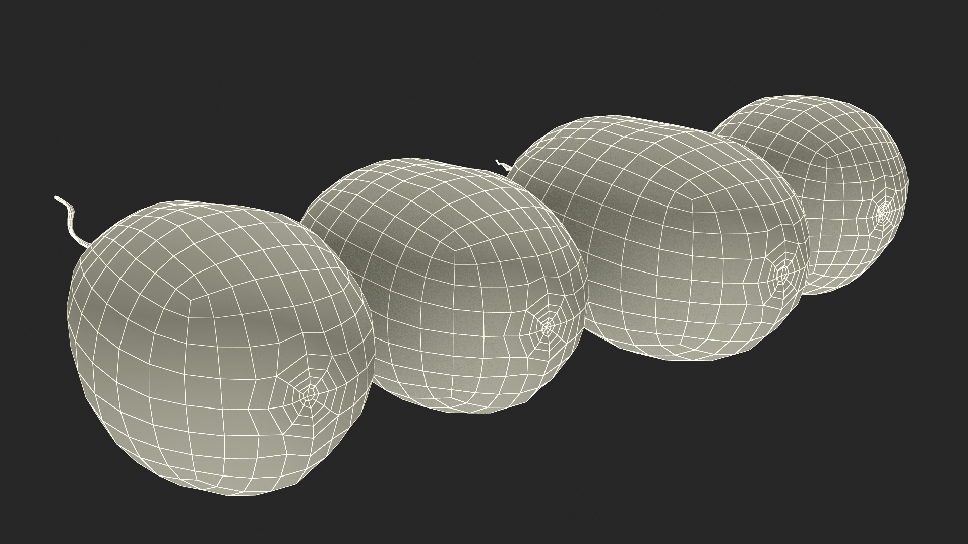 3D model Watermelons Set