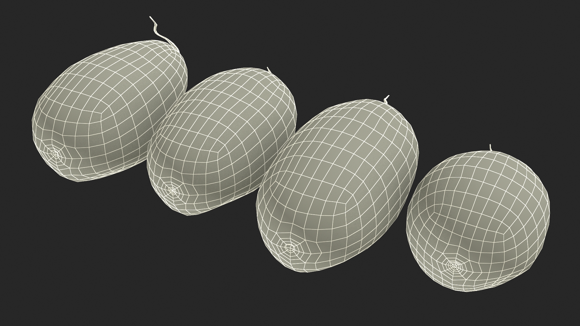 3D model Watermelons Set