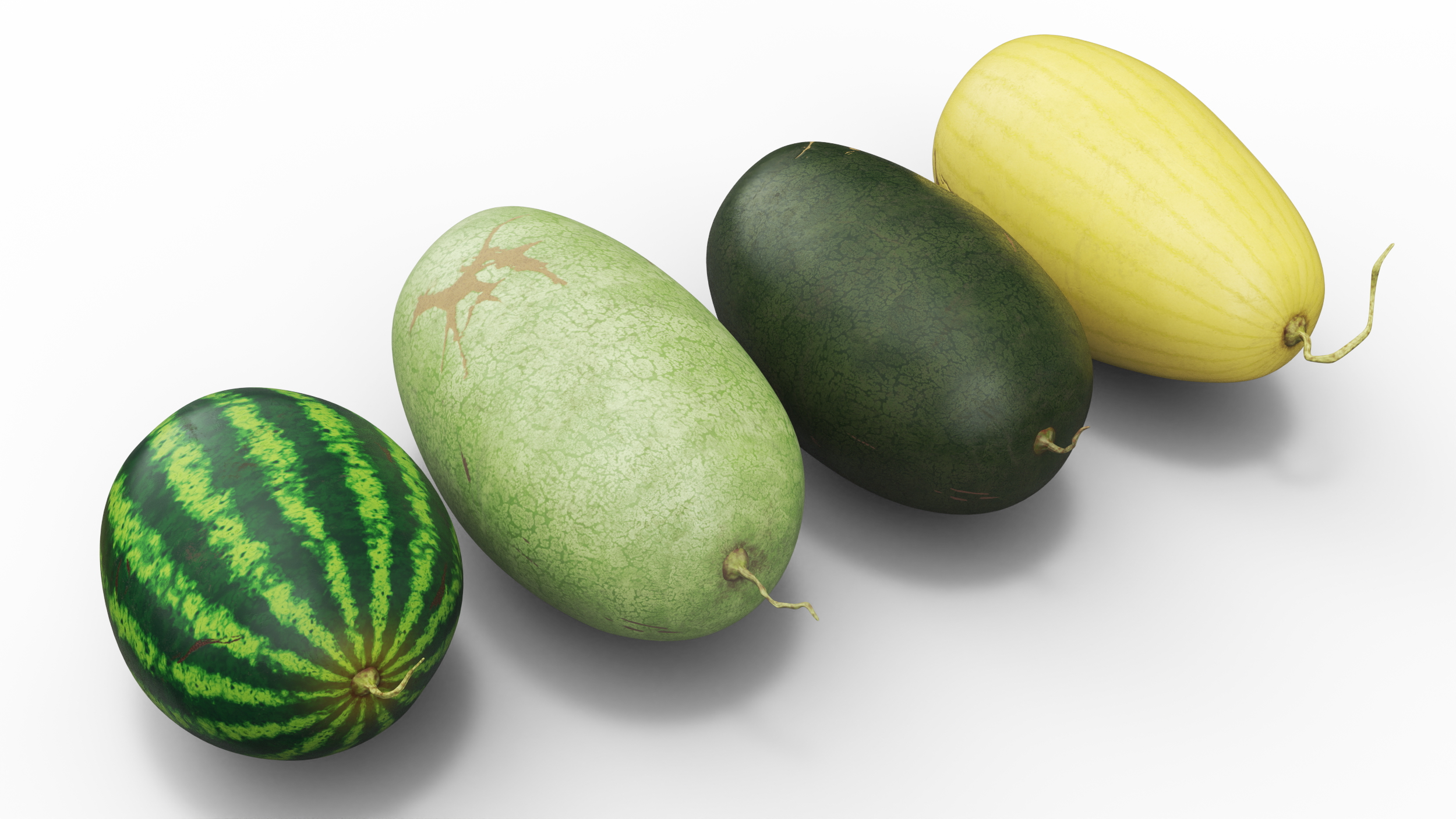 3D model Watermelons Set