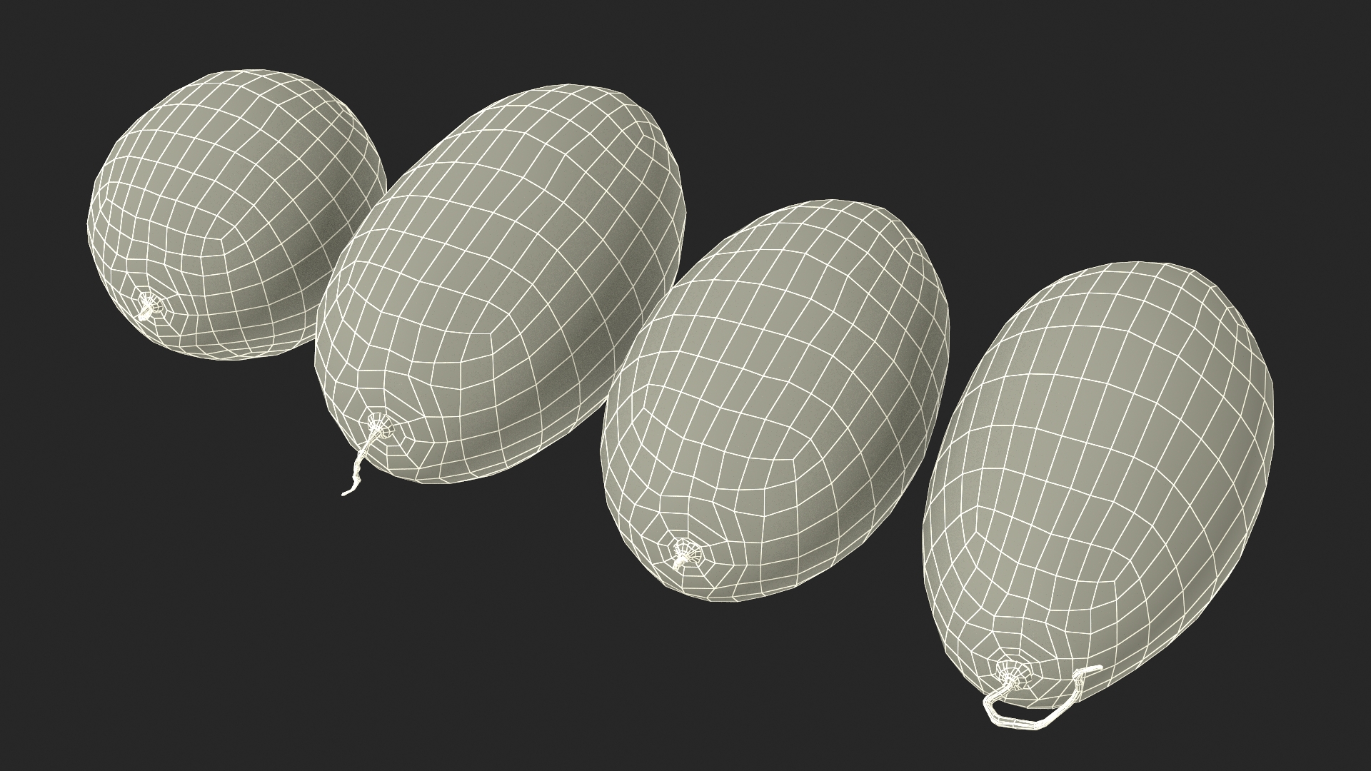 3D model Watermelons Set