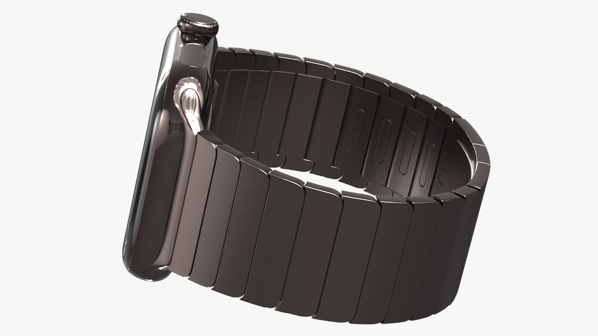 3D Apple Smartwatch 10 Slate Titanium Display Off