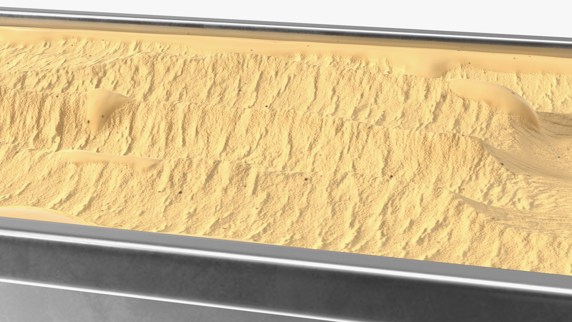 Caramel Ice Cream Tray 3D