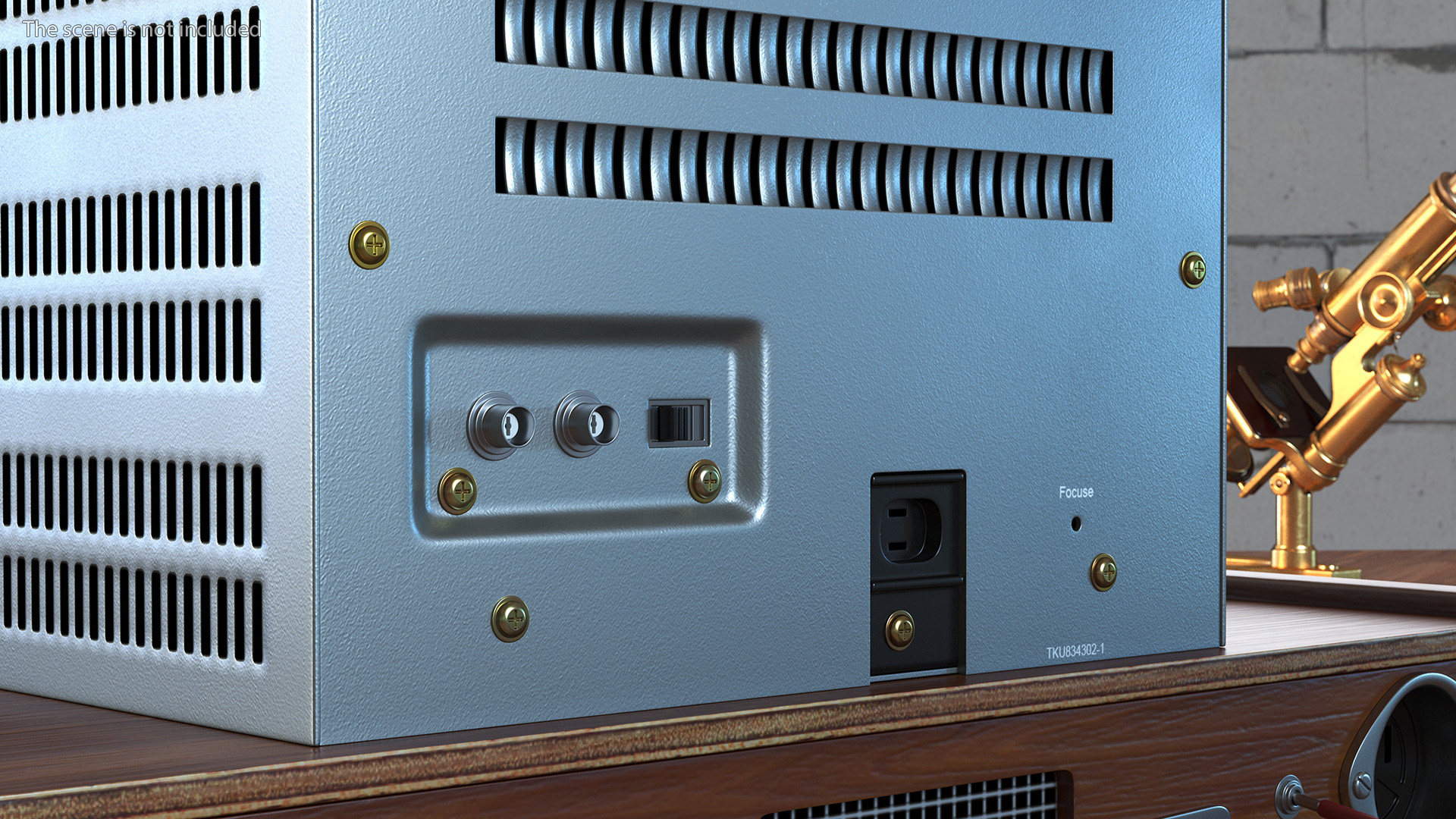 Vintage Black And White Video Monitor 3D