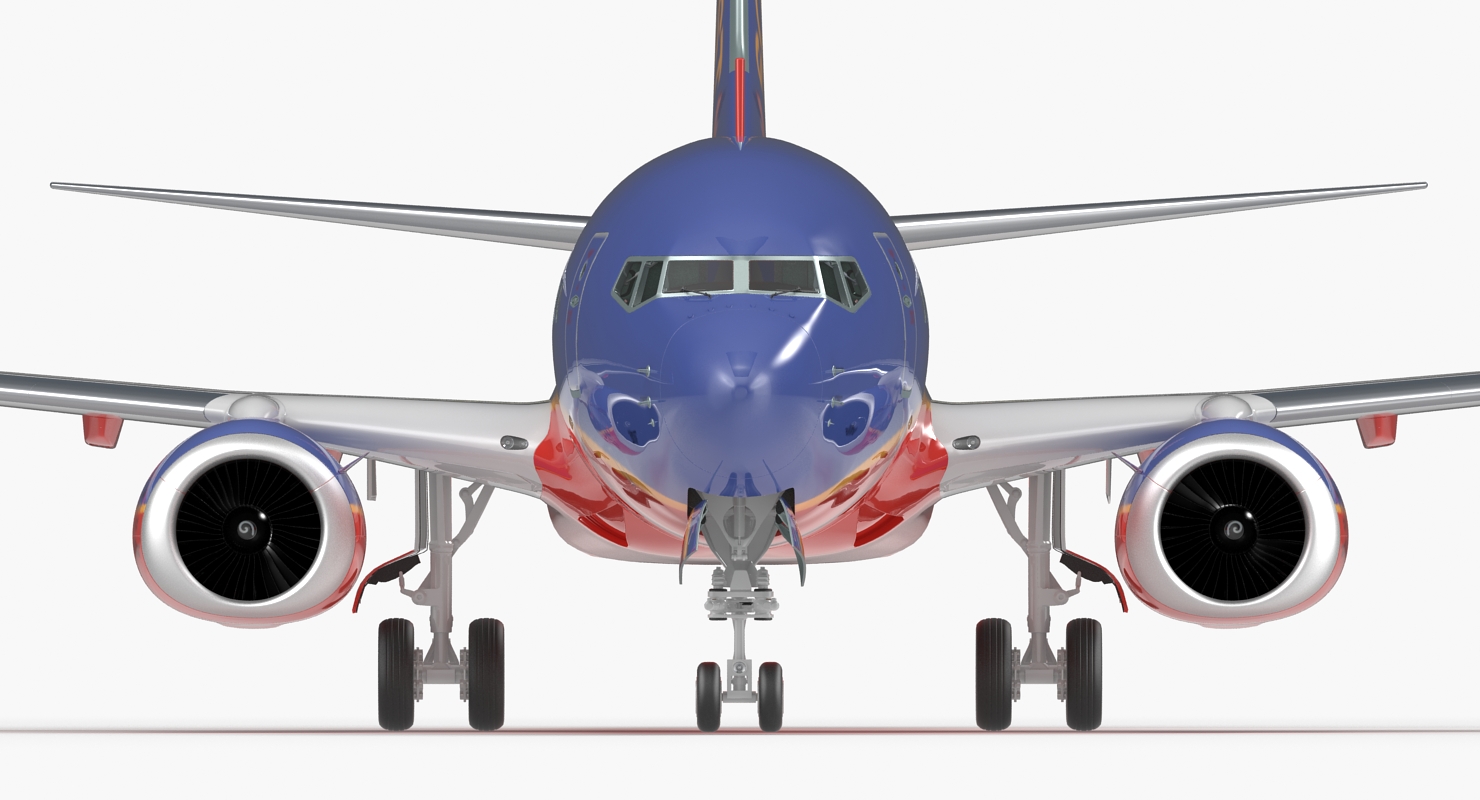 3D model Boeing 737 600 Southwest Airlines Rigged