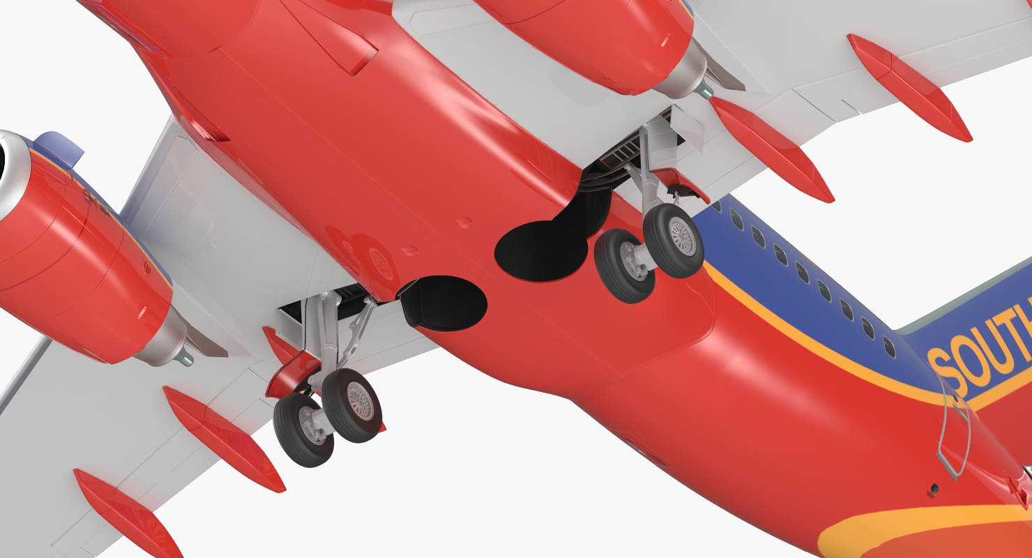 3D model Boeing 737 600 Southwest Airlines Rigged