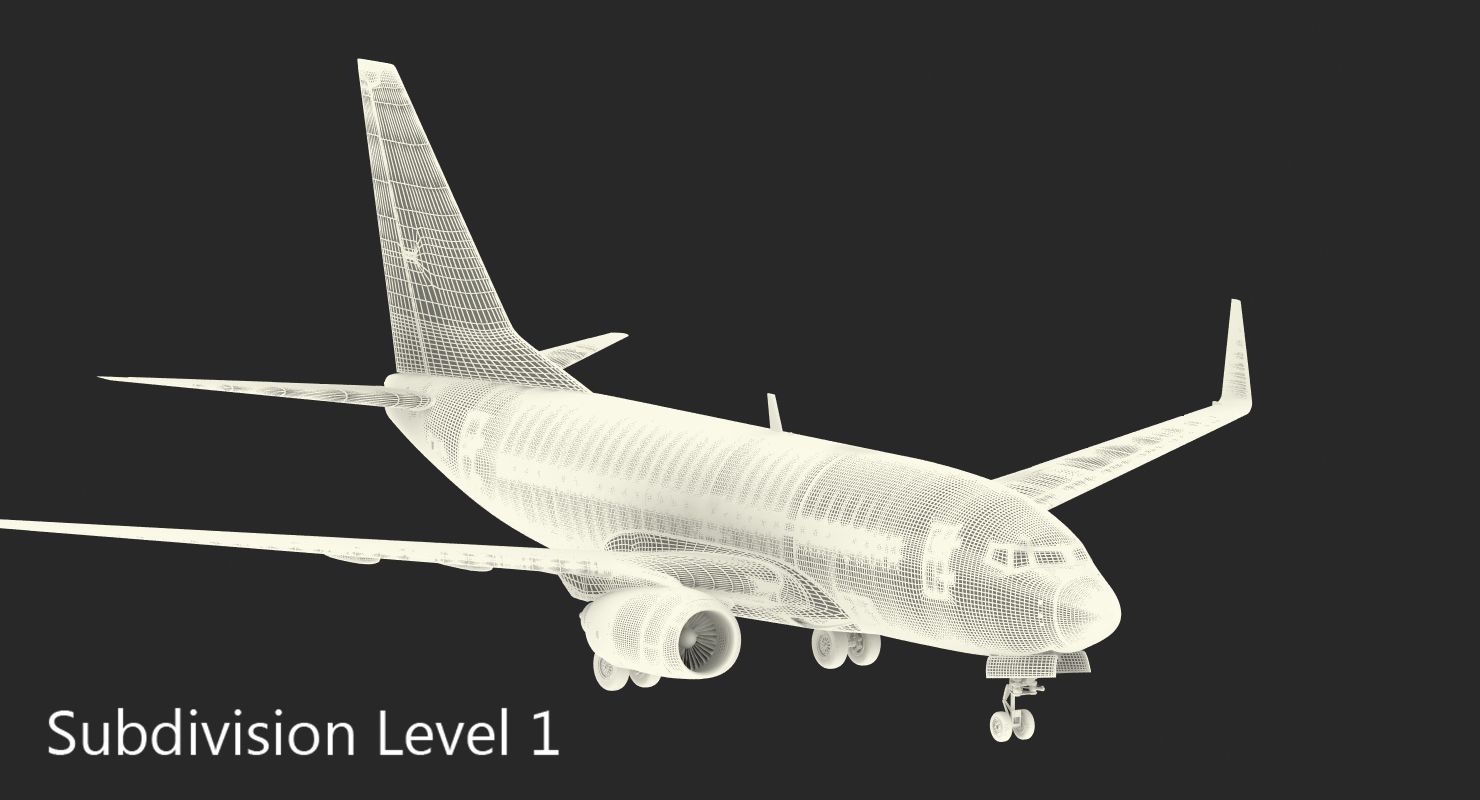 3D model Boeing 737 600 Southwest Airlines Rigged