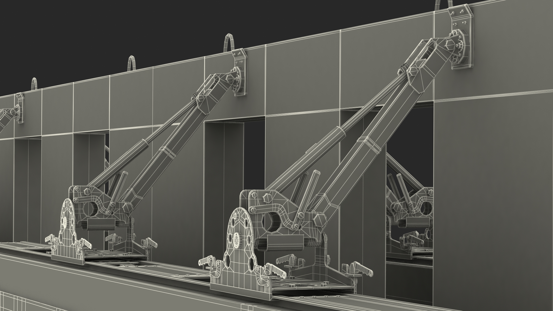 3D Truck with Concrete Panel Semi Trailer model