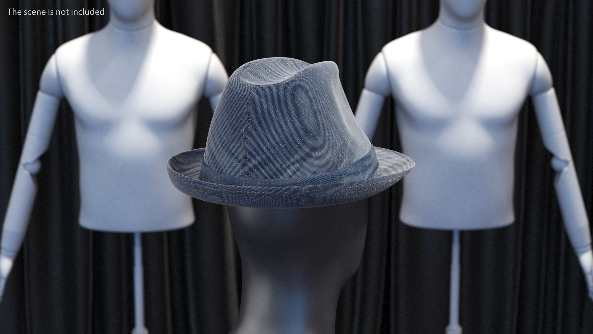 Jeans Hat 3D model