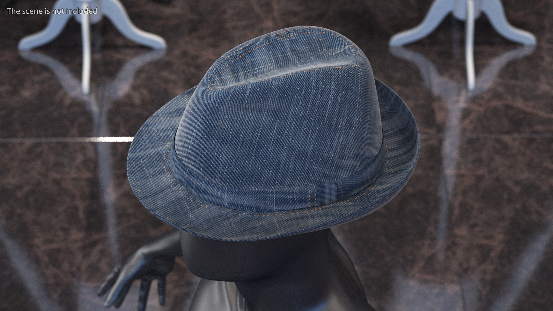 Jeans Hat 3D model