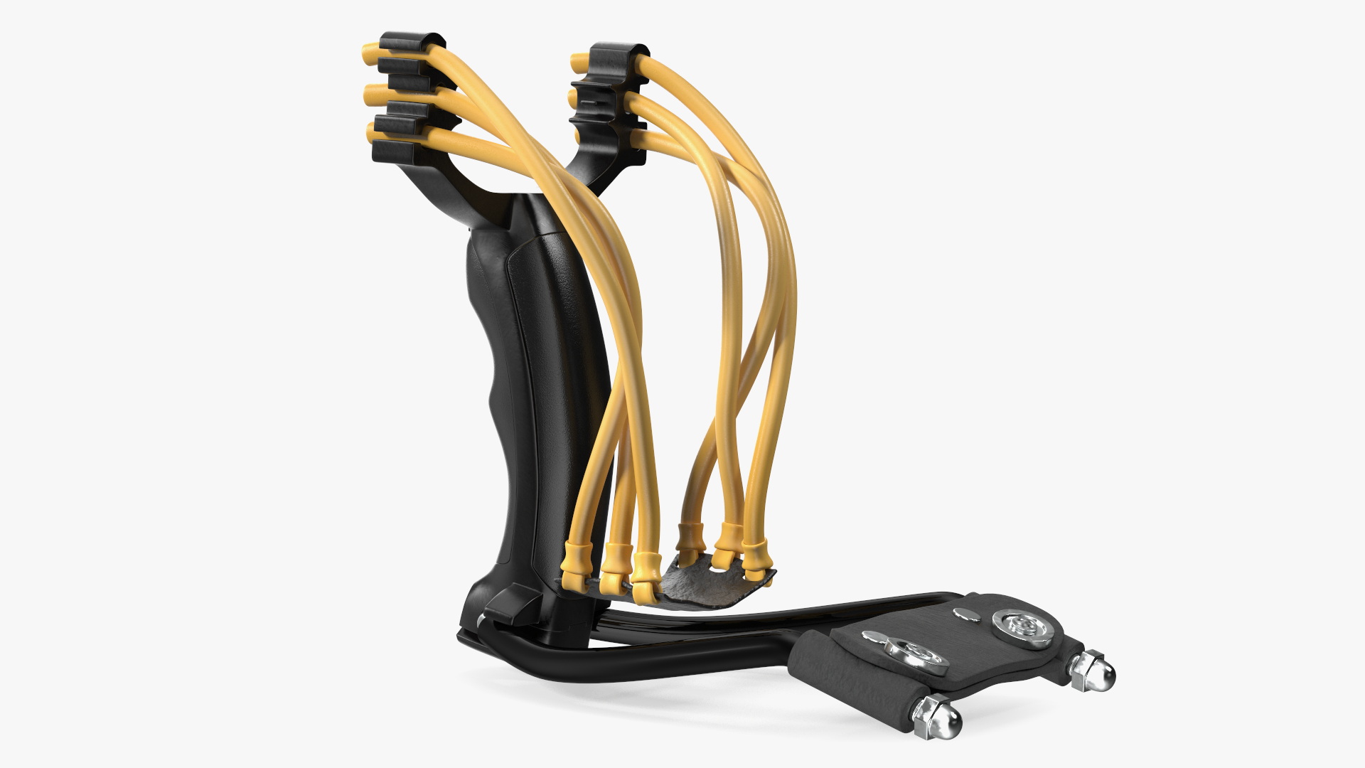 3D Folding Black Wrist Slingshot Catapult model