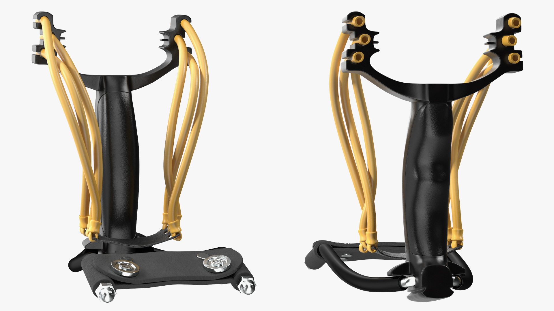 3D Folding Black Wrist Slingshot Catapult model