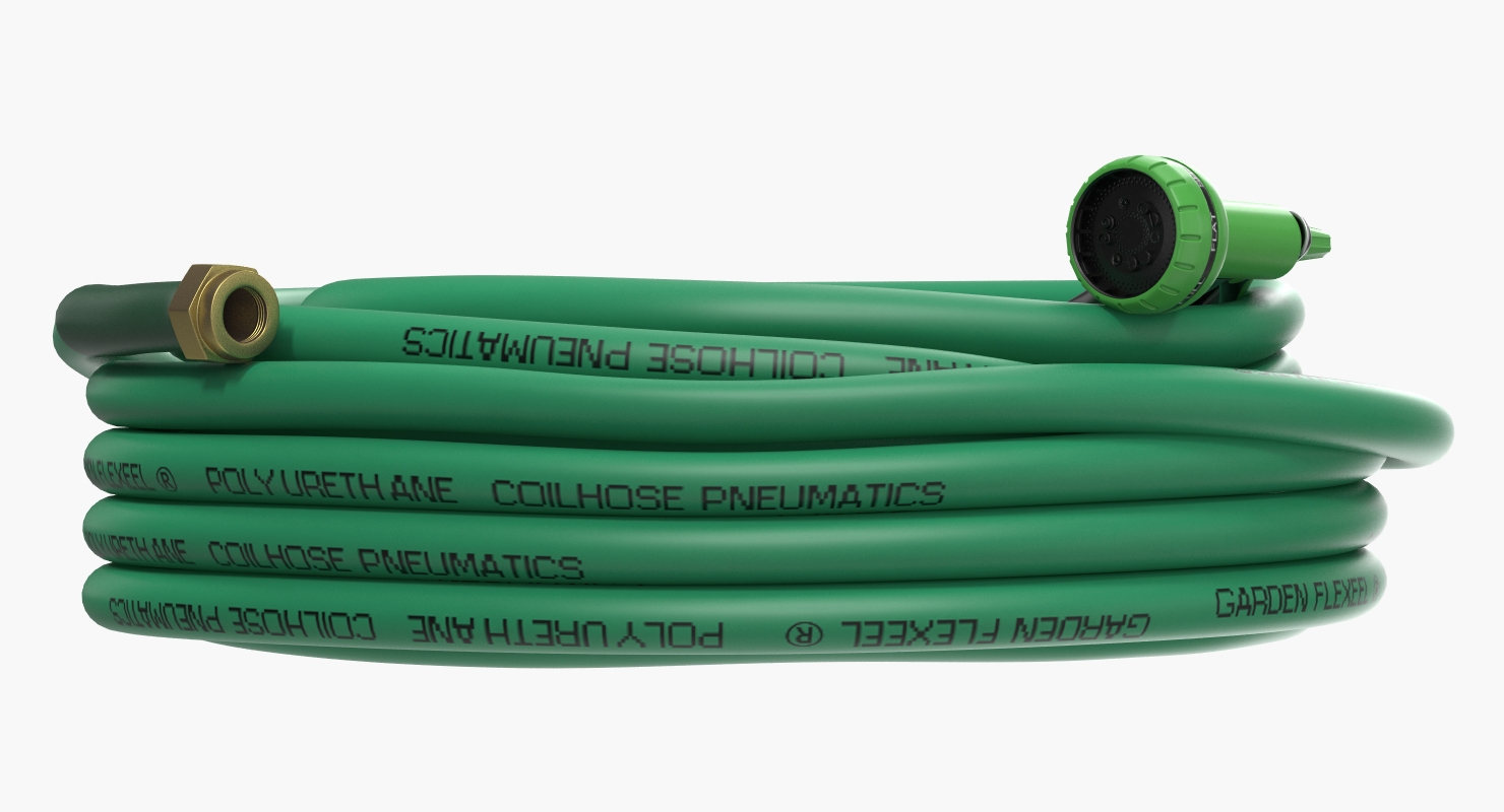 3D model Garden Hose and Trigger Nozzle