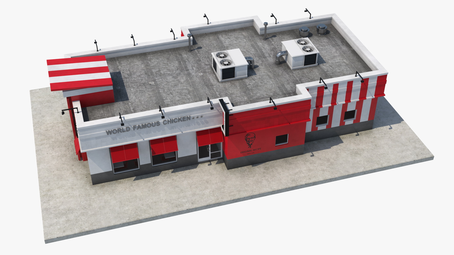 KFC Restaurant 3D model