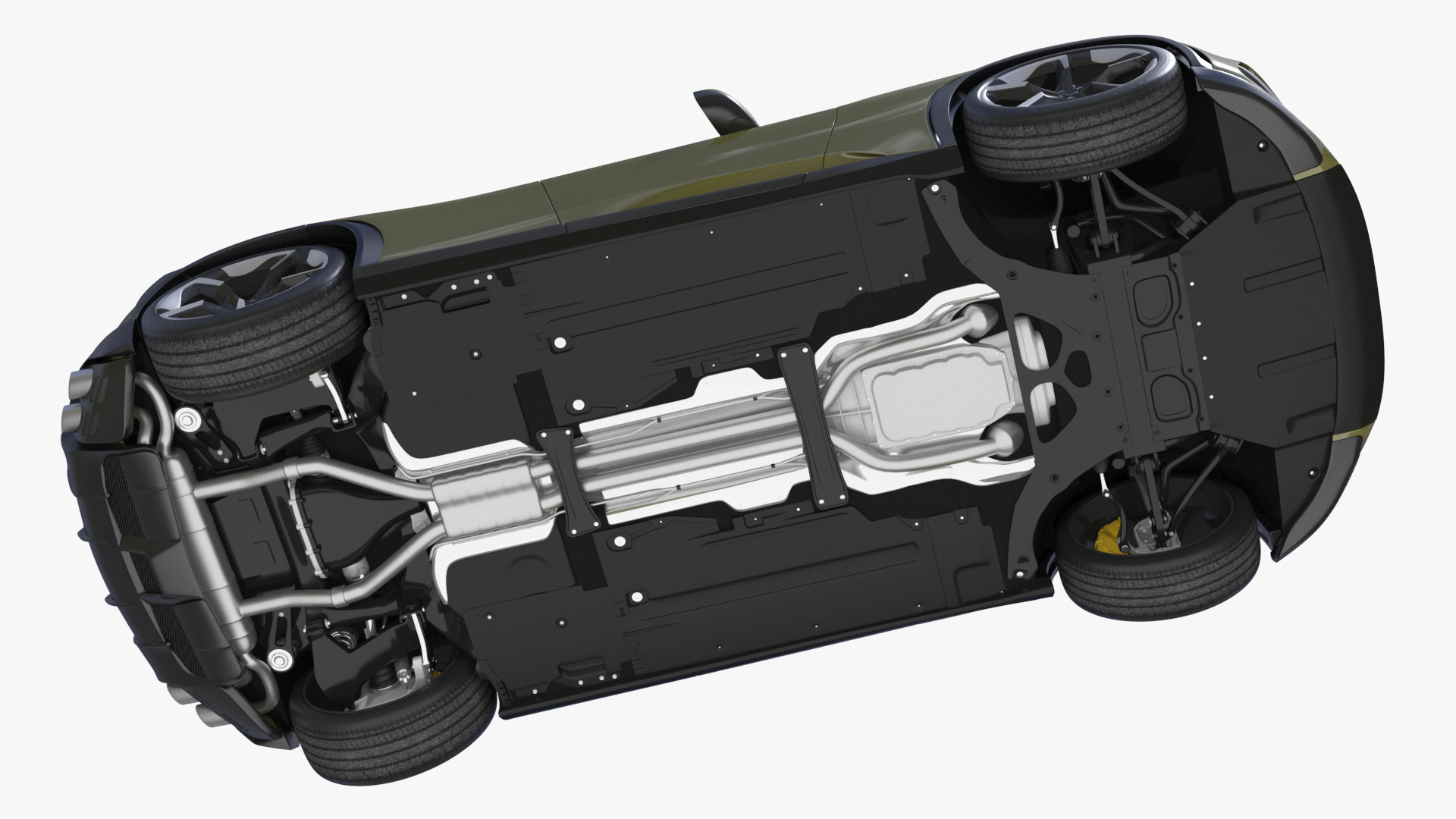 3D Extreme Sports Crossover Car Olive Rigged