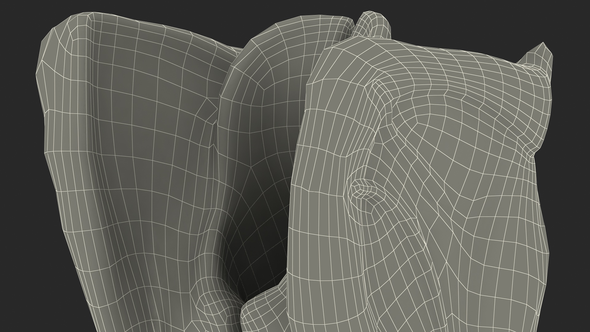 3D model Larynx Medical Model Assembled