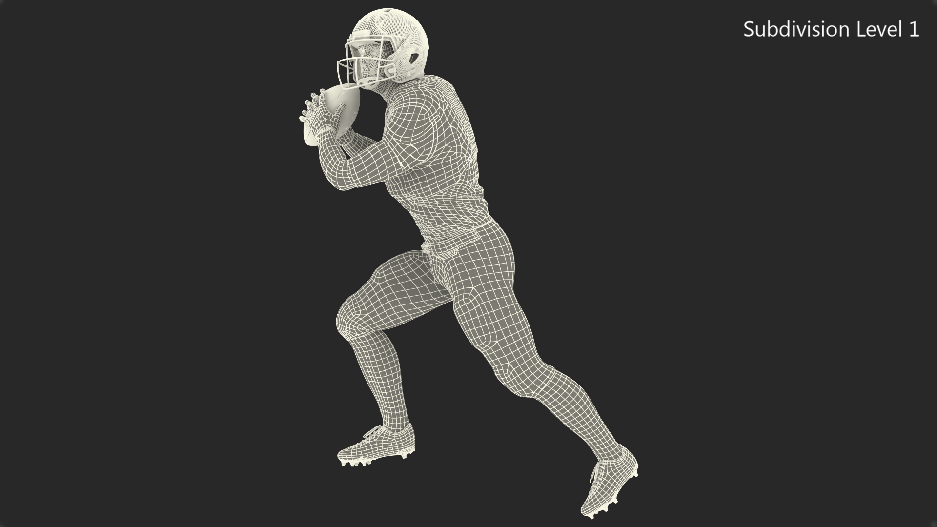Tennessee Titans American Football Player Running The Ball Fur 3D