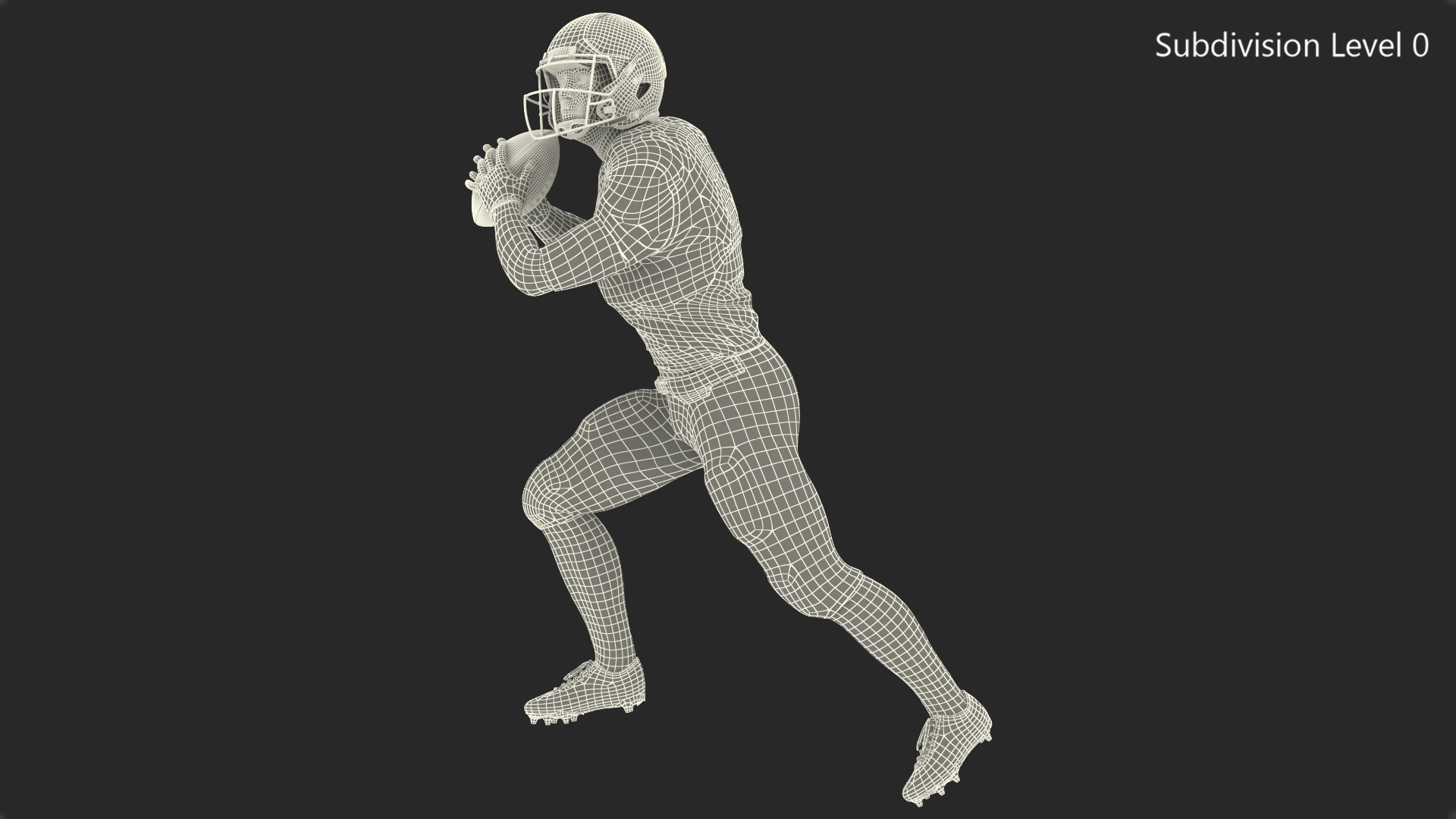 Tennessee Titans American Football Player Running The Ball Fur 3D