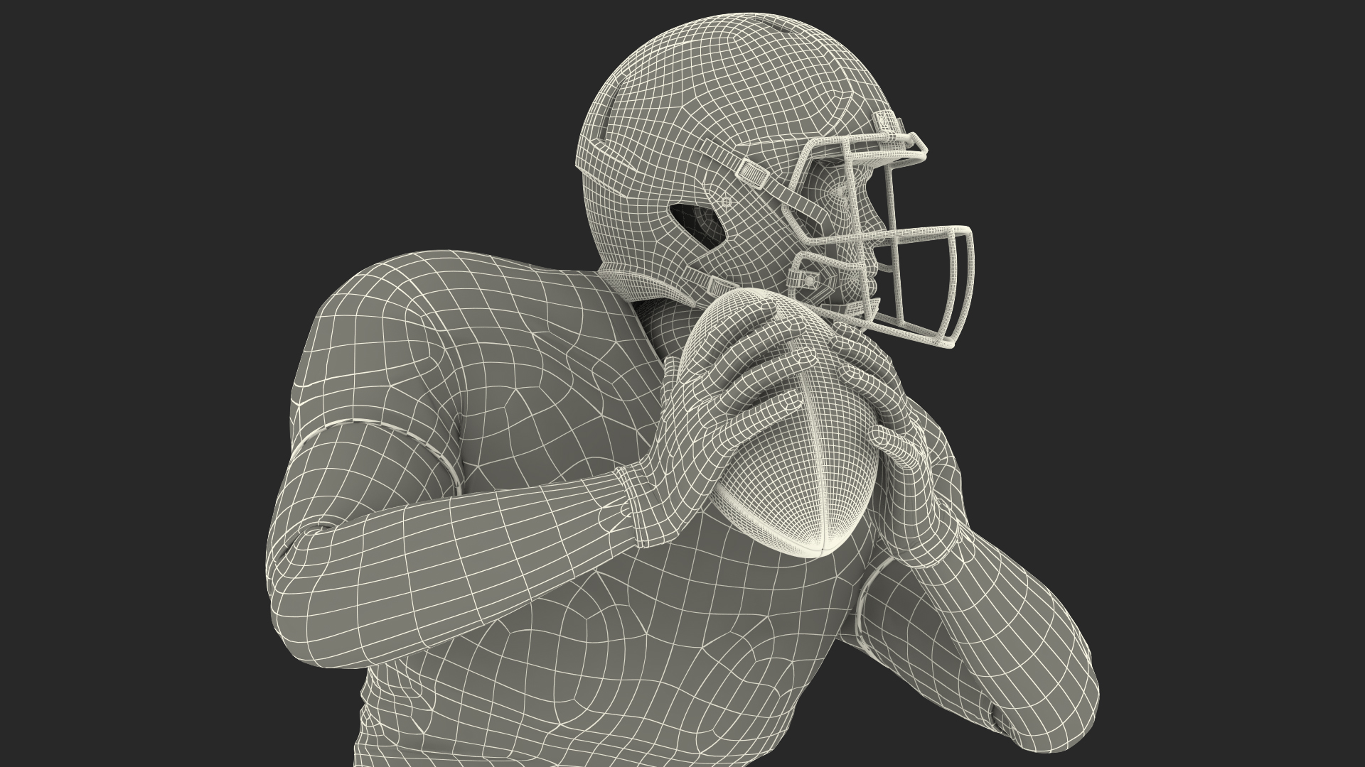 Tennessee Titans American Football Player Running The Ball Fur 3D