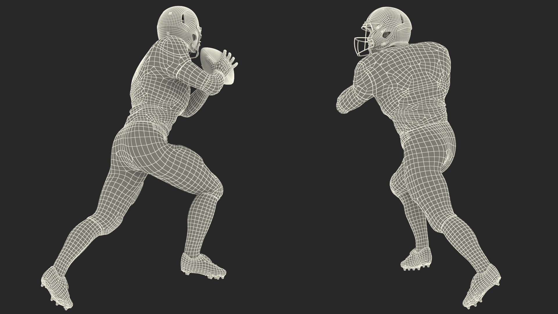 Tennessee Titans American Football Player Running The Ball Fur 3D