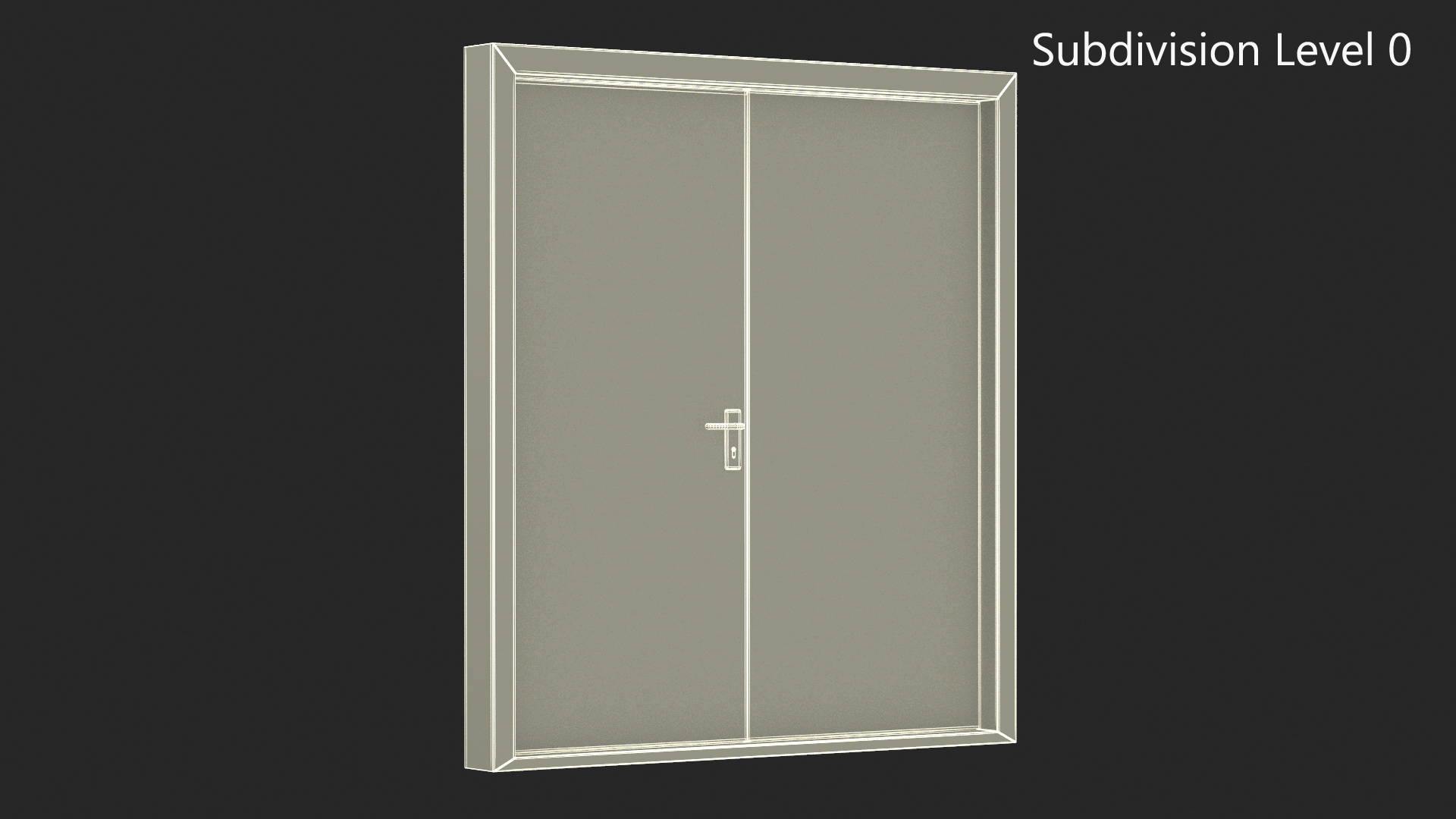 3D model Exit Emergency Doors Grey