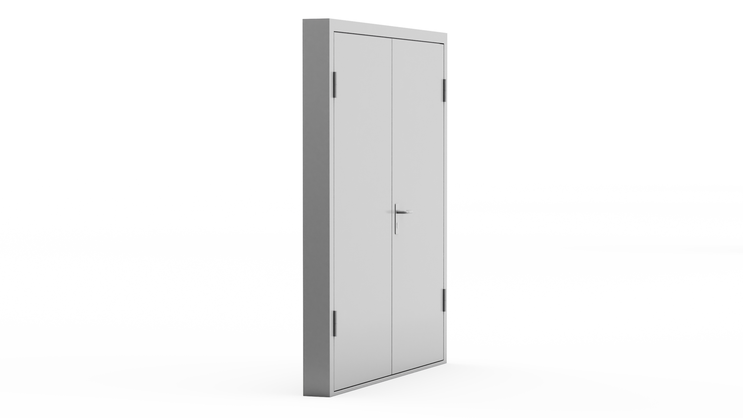 3D model Exit Emergency Doors Grey