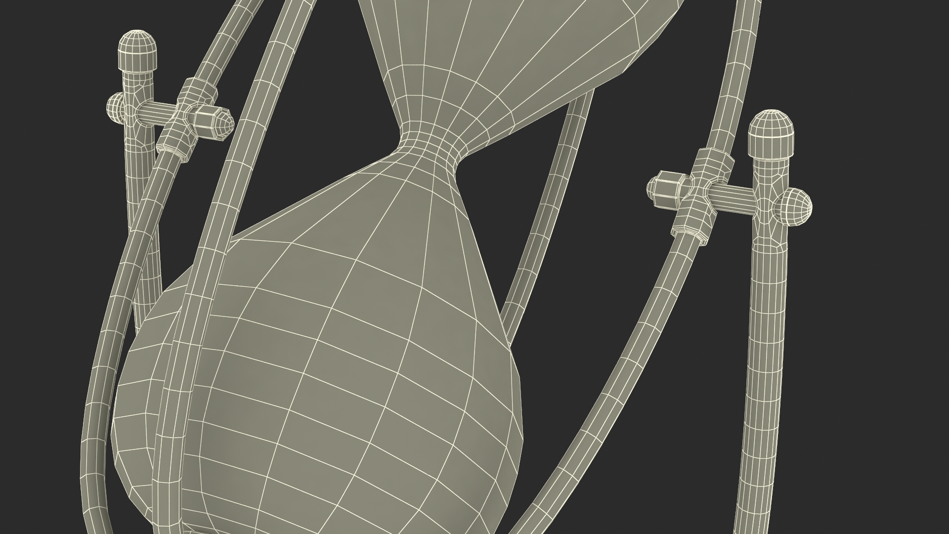 Vintage Hourglass Angled 3D model