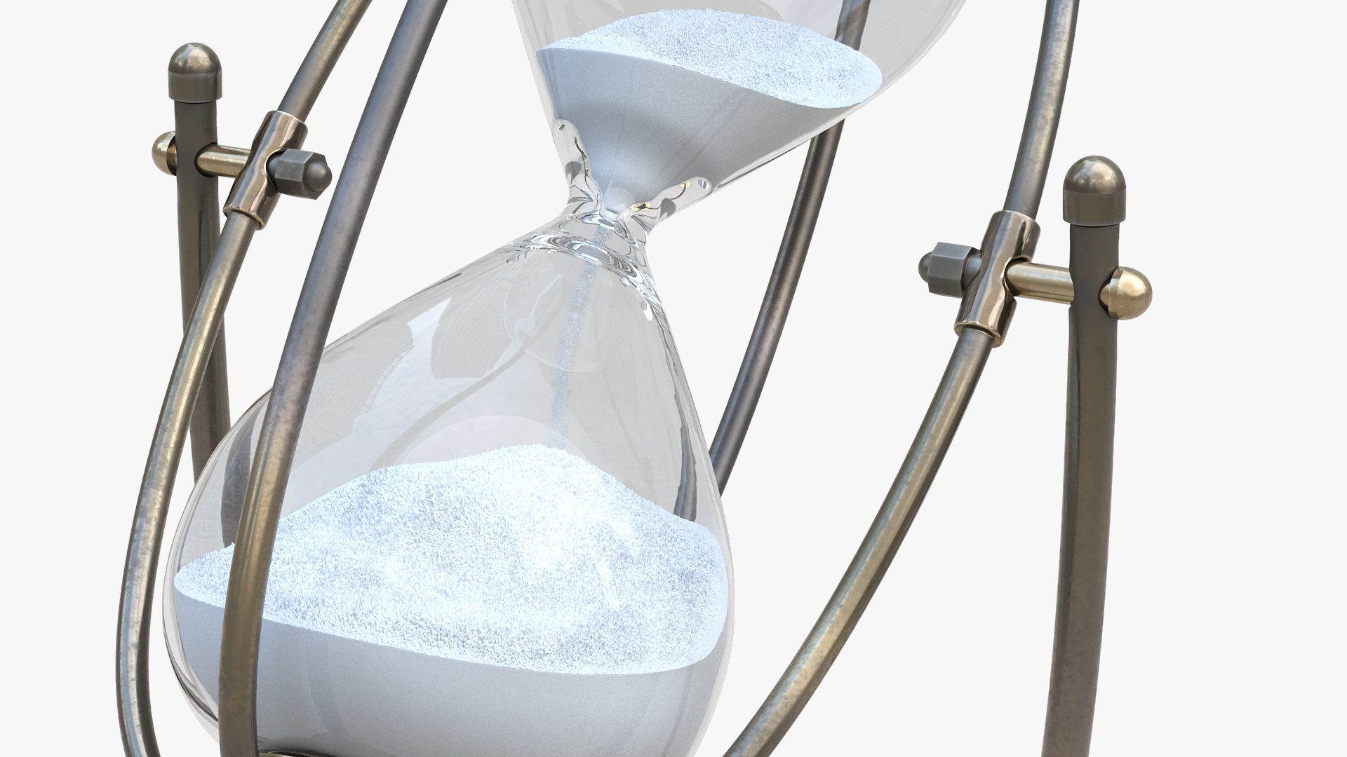 Vintage Hourglass Angled 3D model