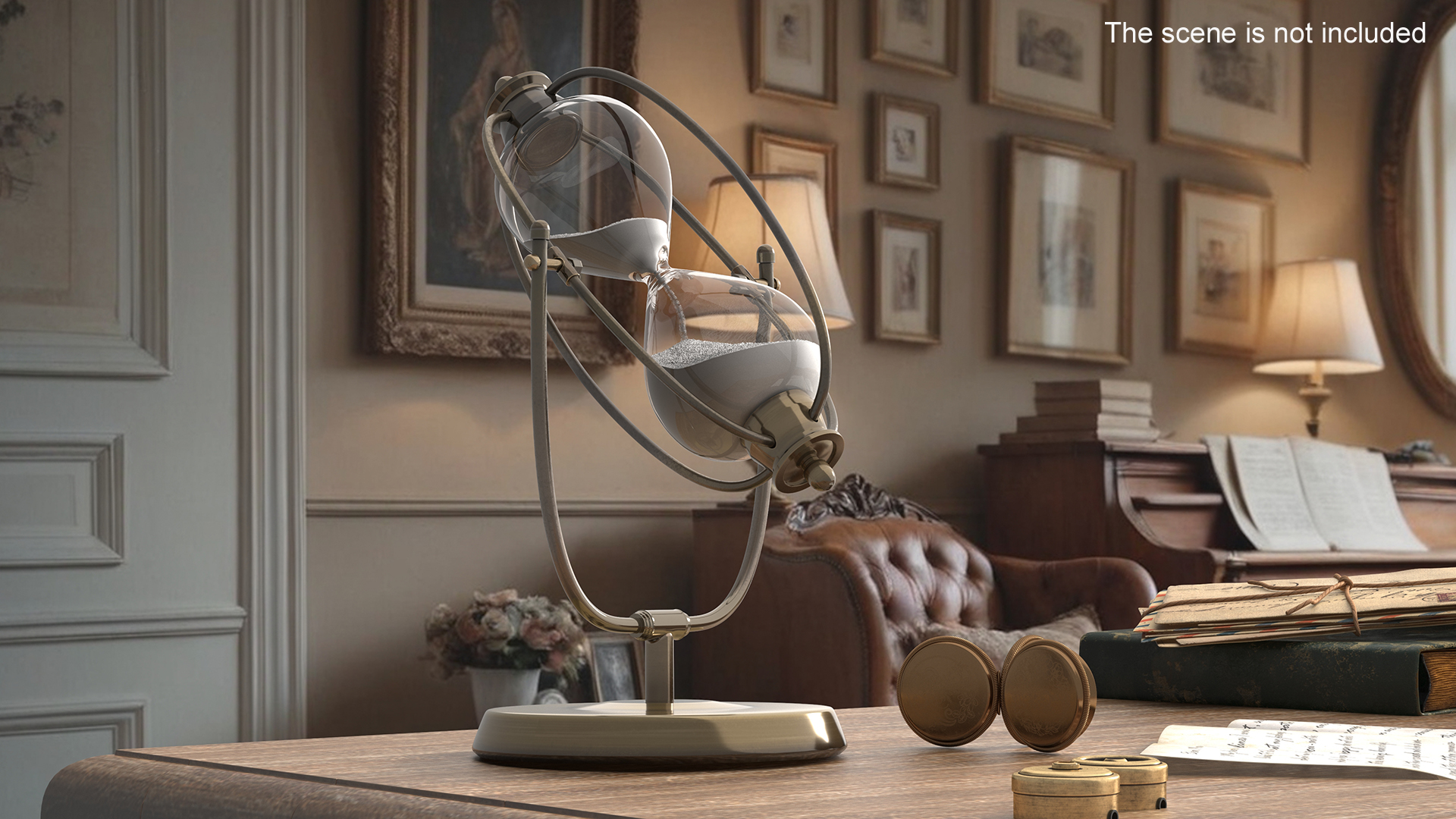 Vintage Hourglass Angled 3D model