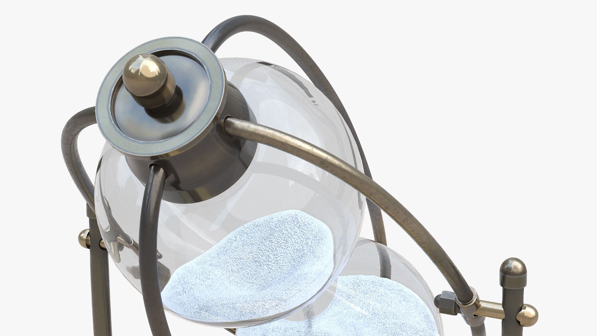 Vintage Hourglass Angled 3D model