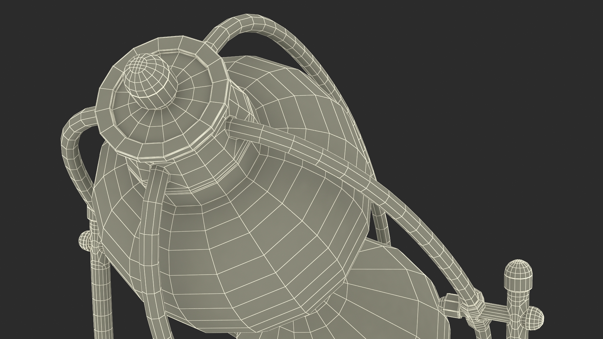 Vintage Hourglass Angled 3D model