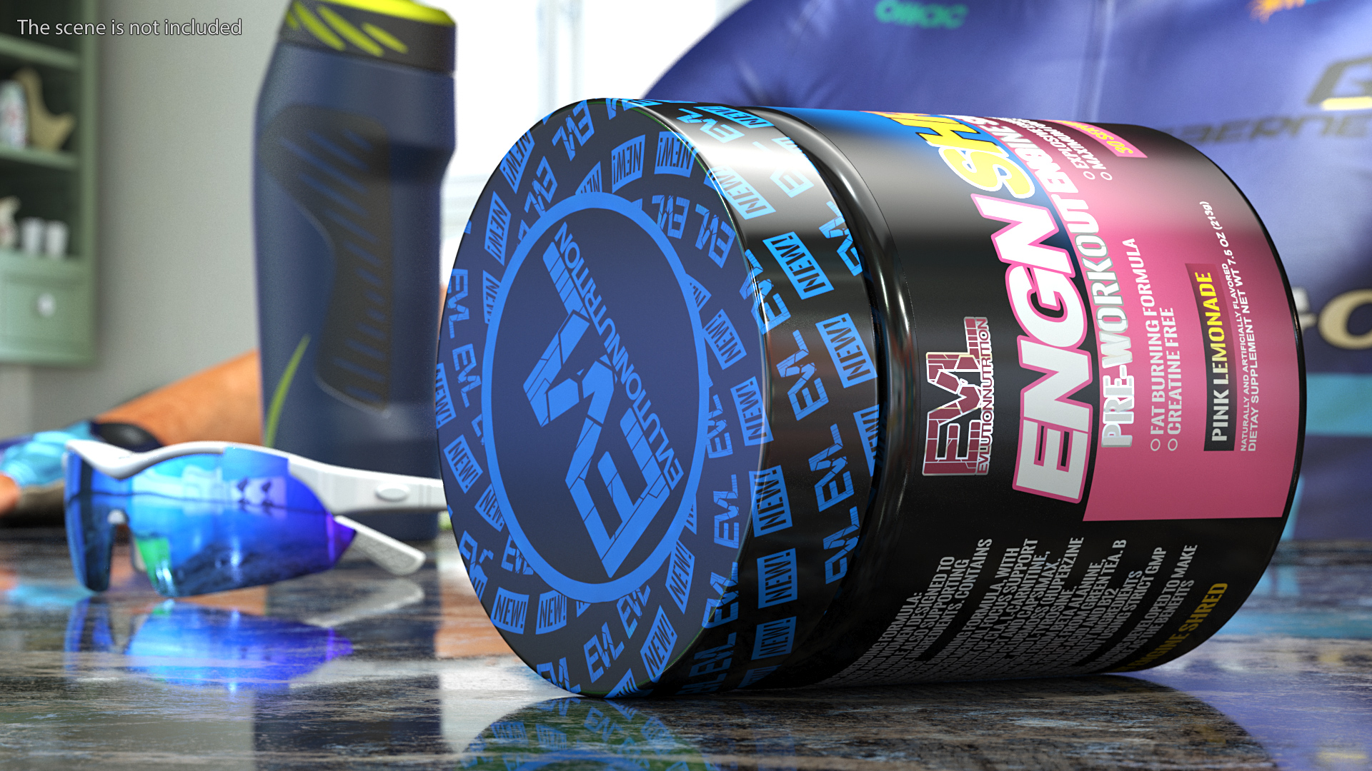 EVL ENGN Shred Pre Workout Thermogenic Fat Burner 3D model