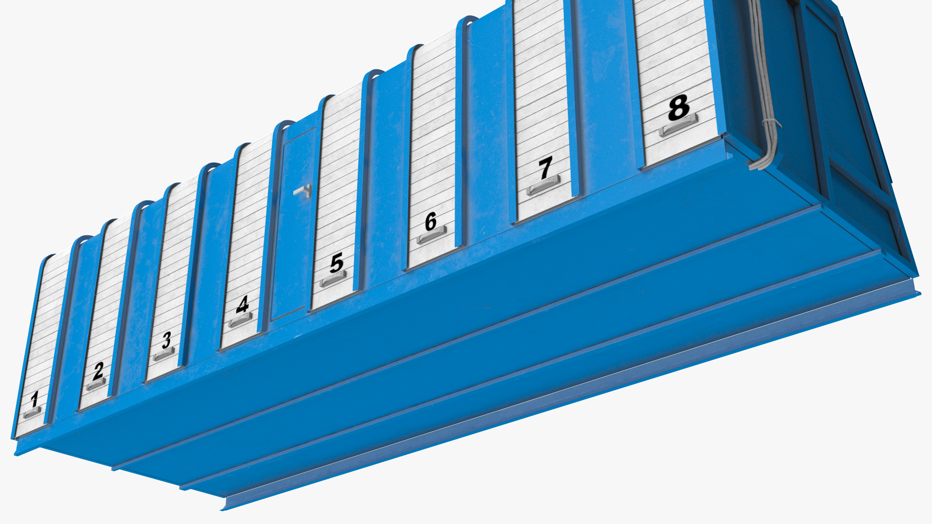 Greyhound Racing Starting Boxes 8 Doors 3D model