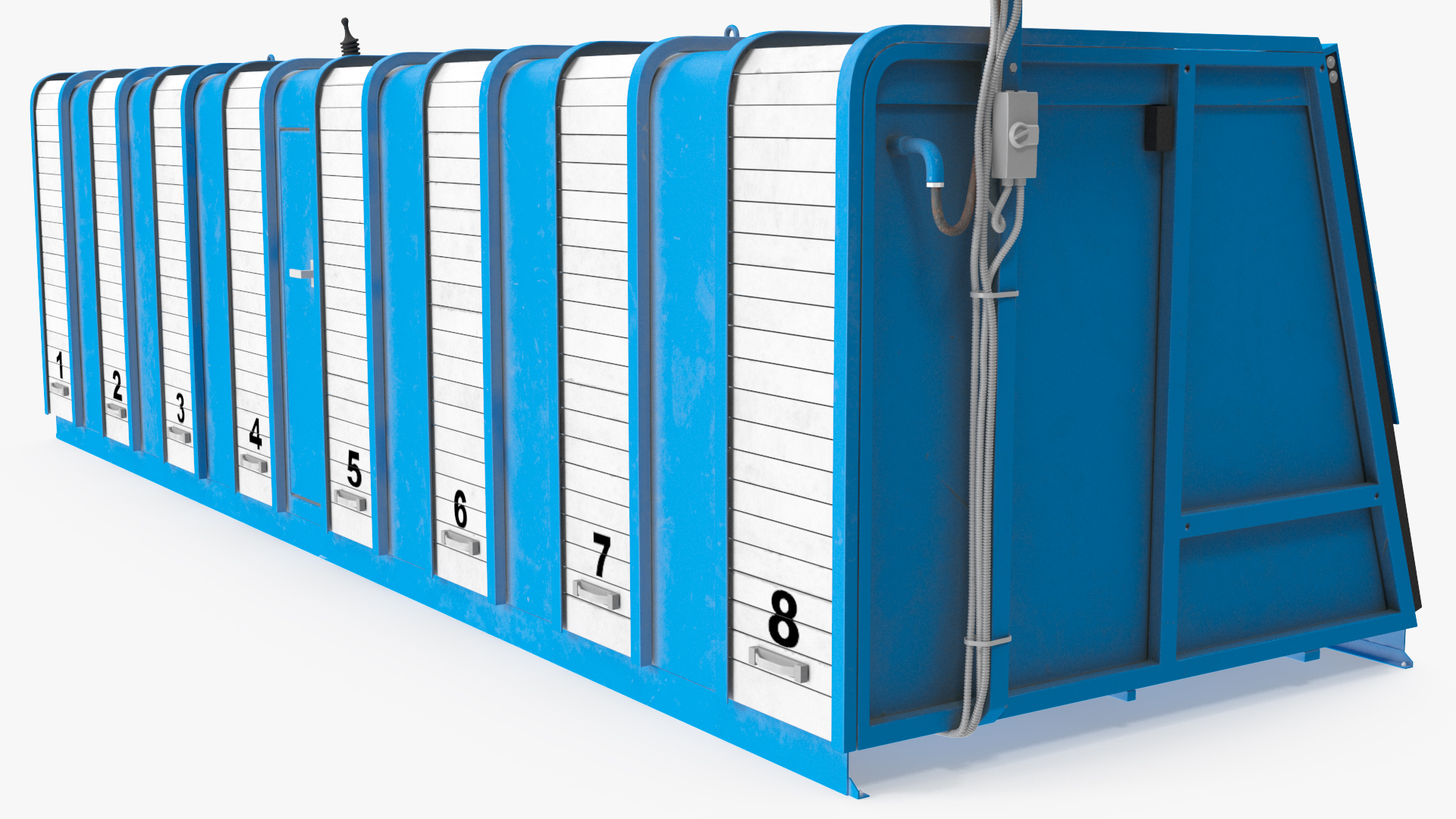 Greyhound Racing Starting Boxes 8 Doors 3D model