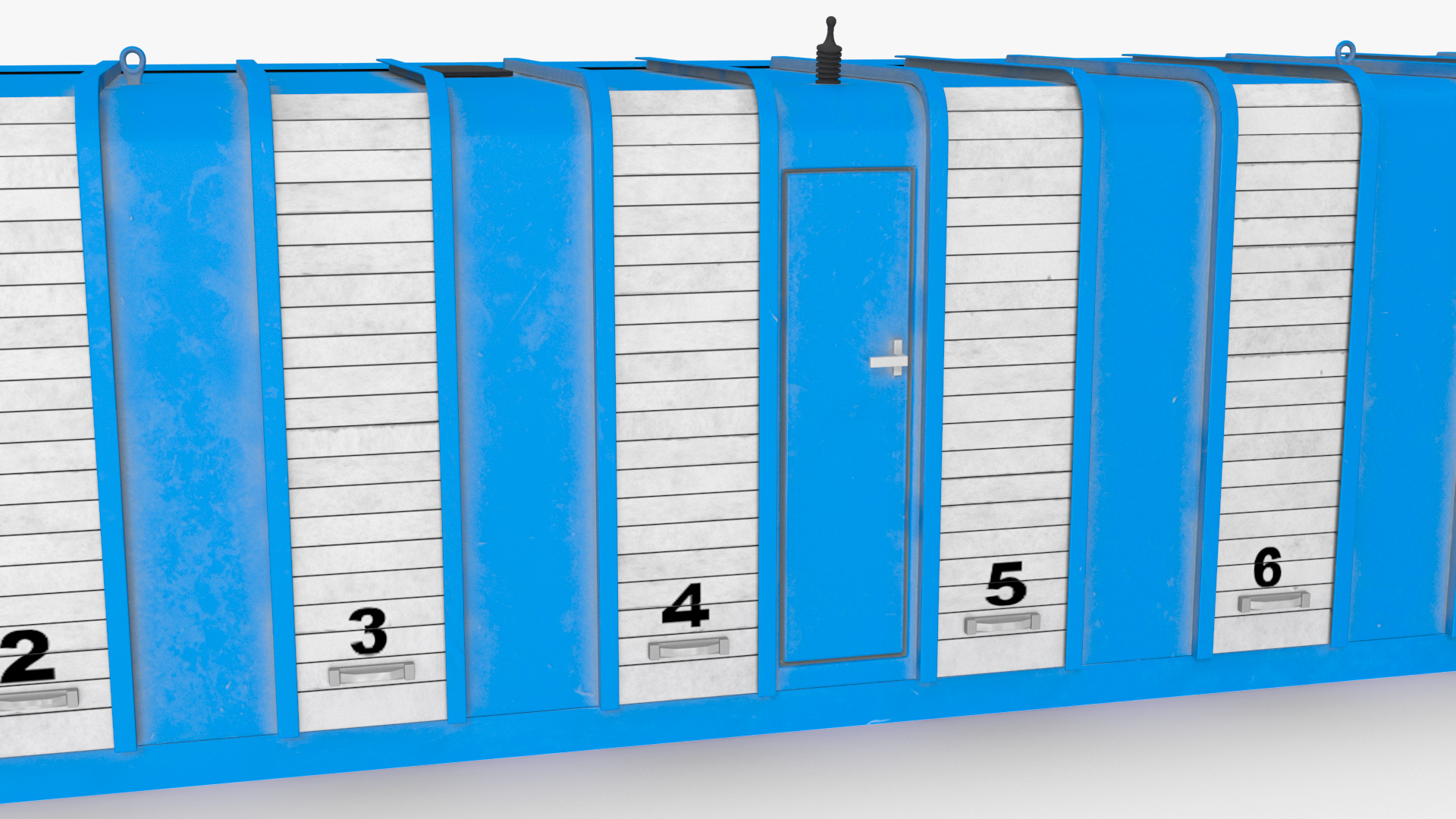 Greyhound Racing Starting Boxes 8 Doors 3D model