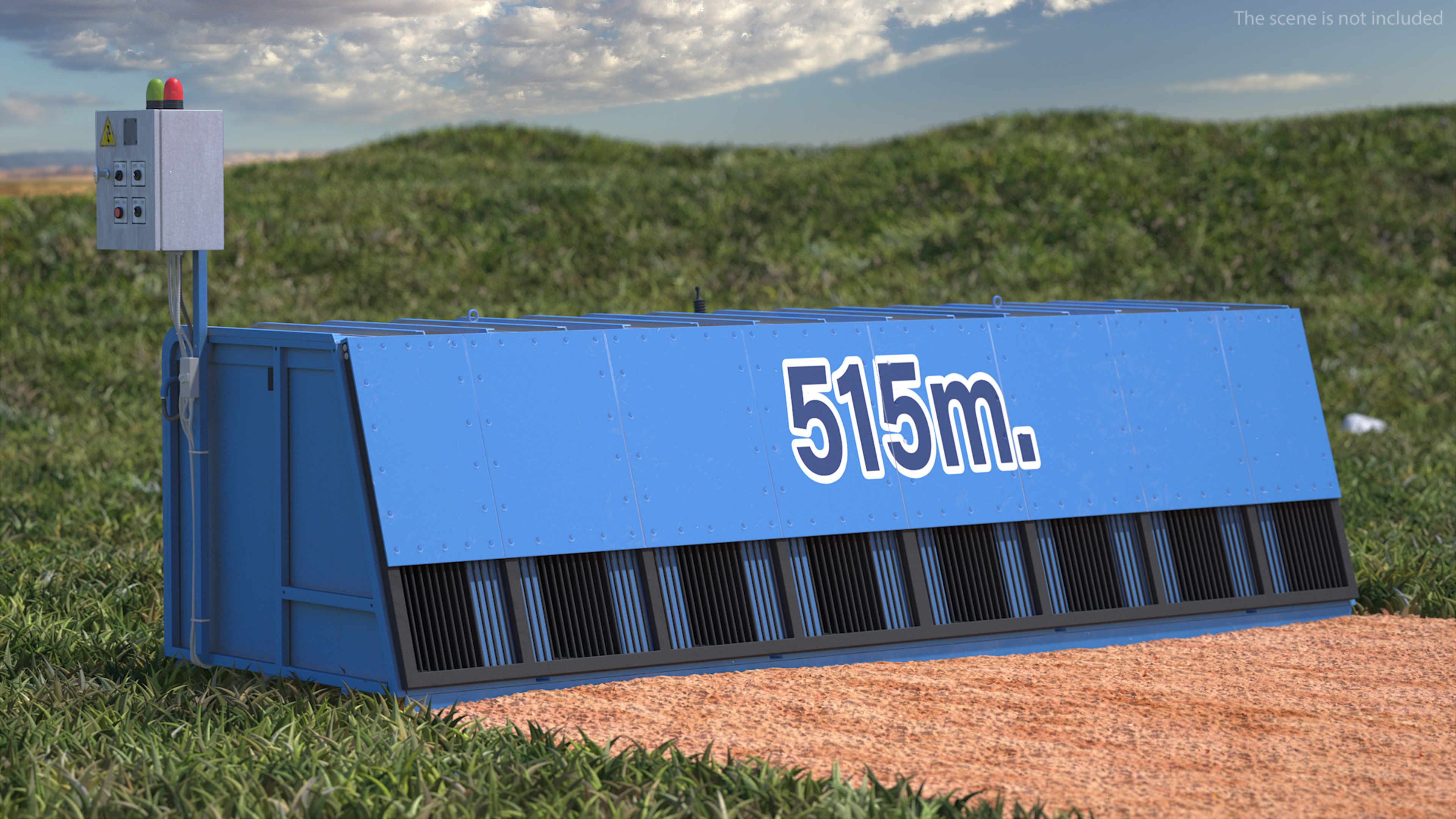 Greyhound Racing Starting Boxes 8 Doors 3D model