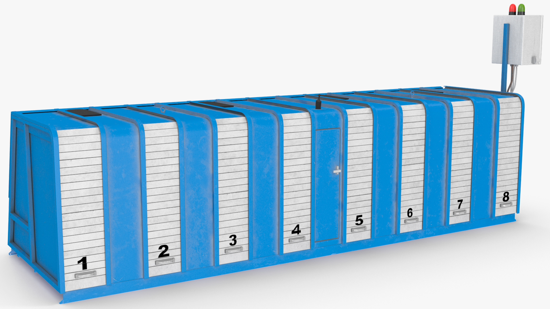 Greyhound Racing Starting Boxes 8 Doors 3D model