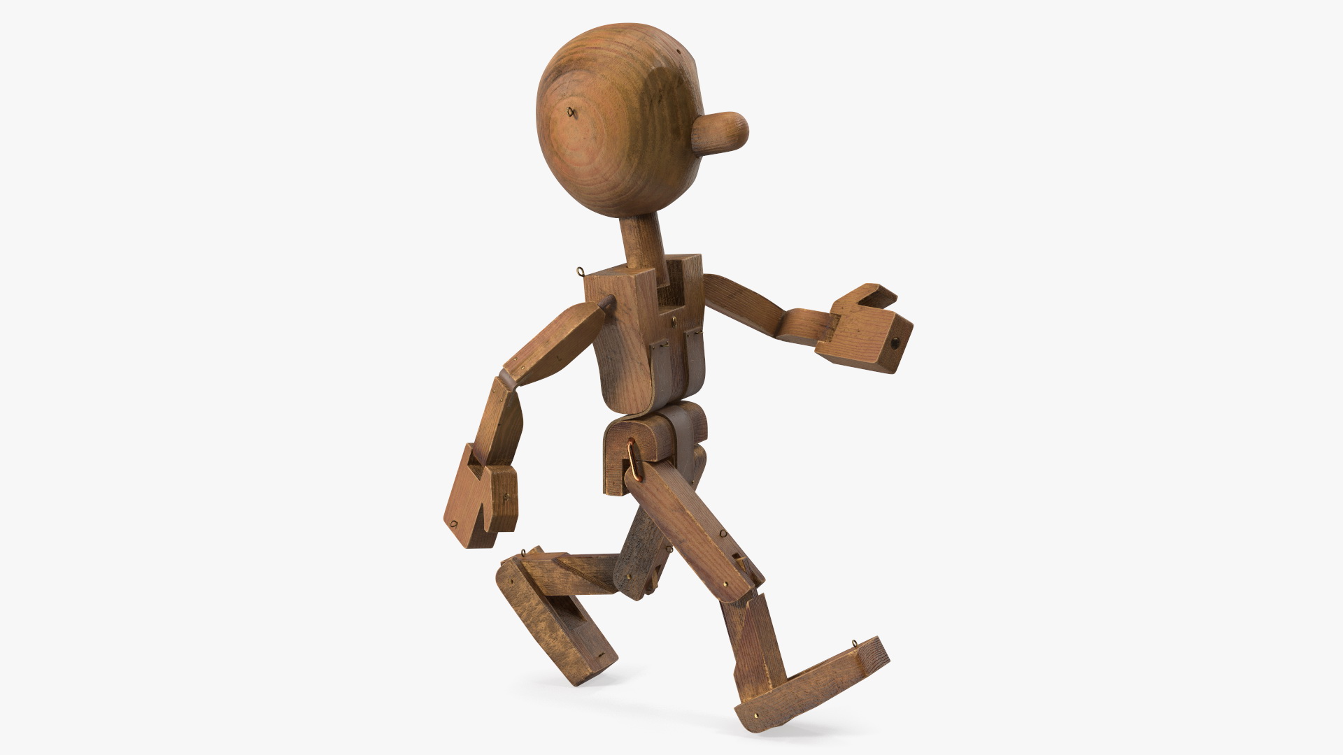 Walk Dirty Wooden Character 3D