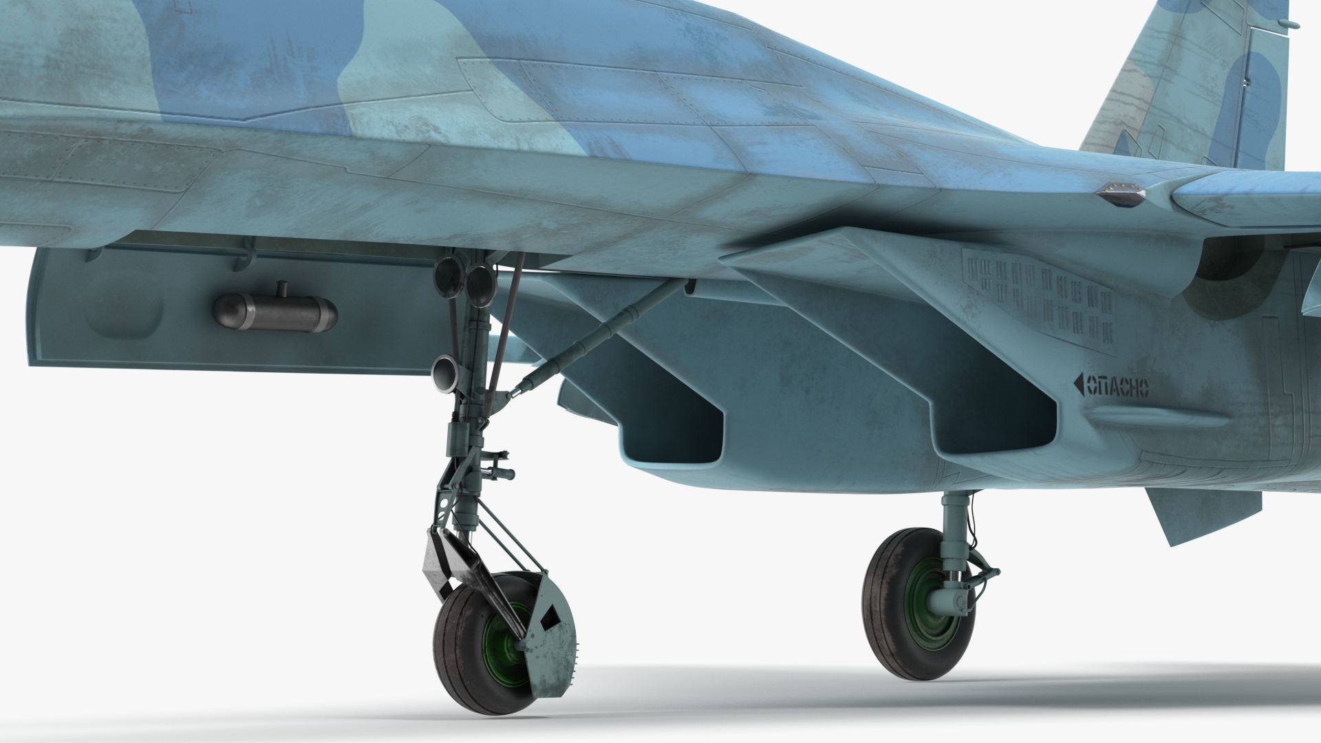 3D Su-27 Flanker Russian Fighter Aircraft Old Rigged for Maya model